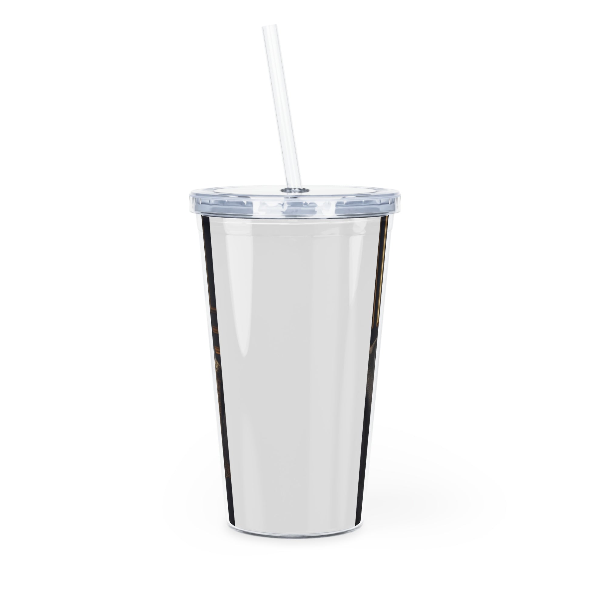 Family Portrait Tumbler with Straw Mug Printify