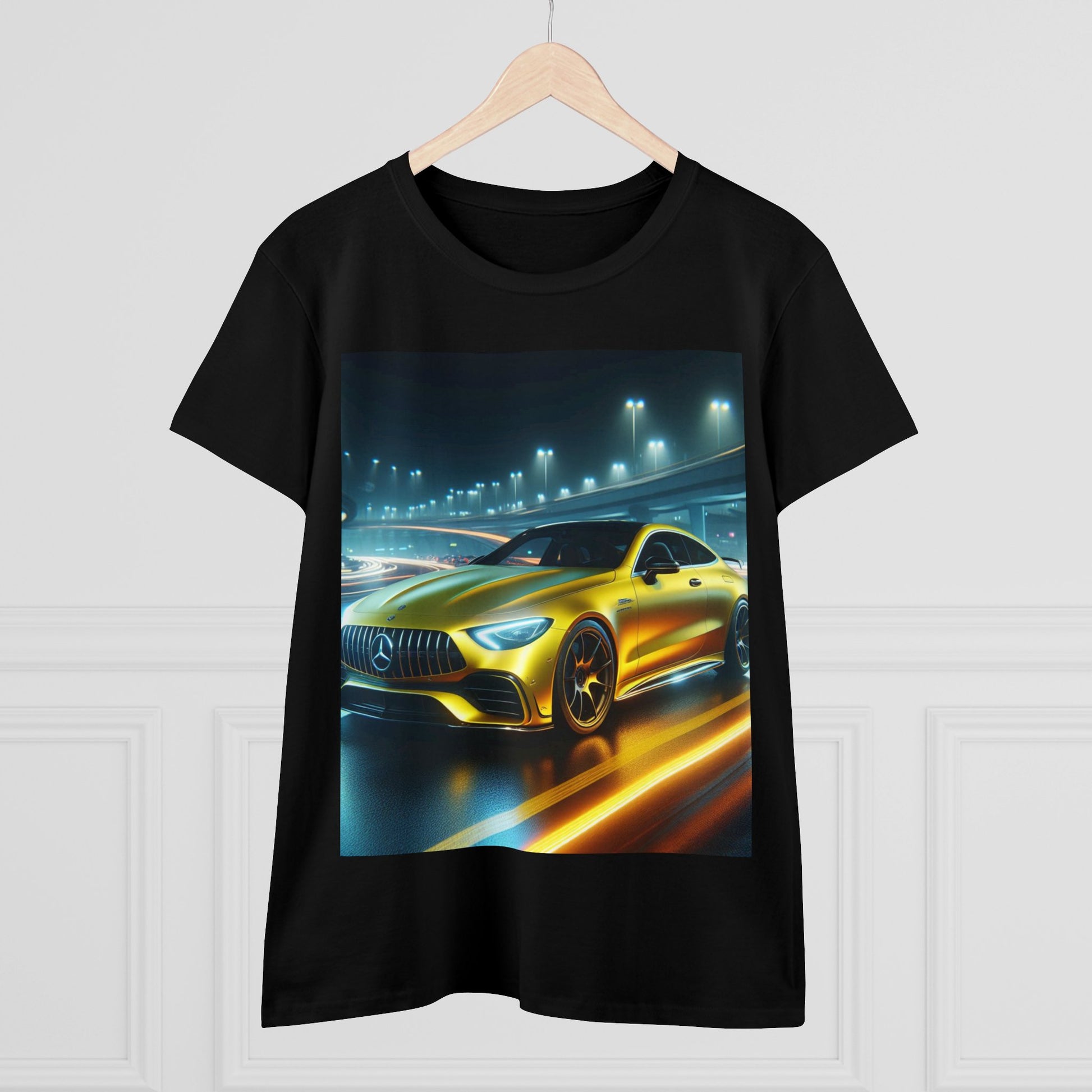 Yellow Mercedes T-Shirt T-Shirt Printify
