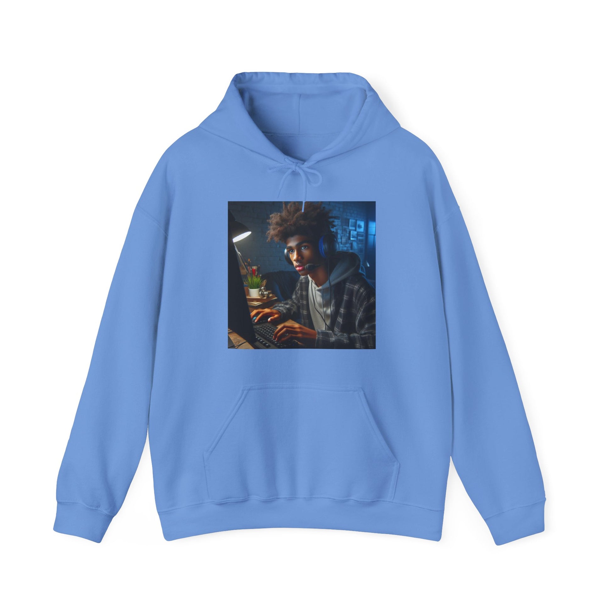 Game Time Hoodie Hoodie Printify Carolina Blue S