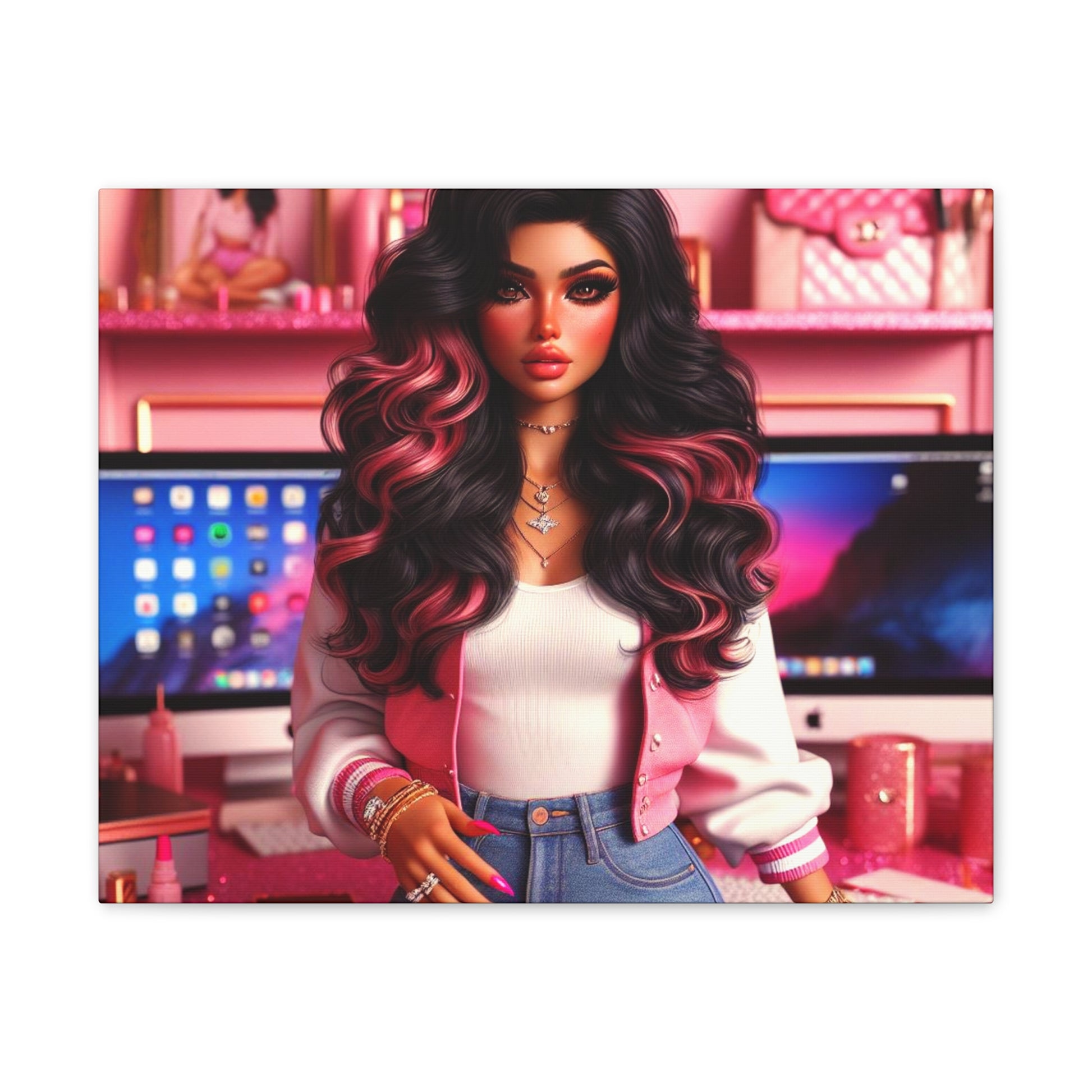 Pink Everything Canvas Canvas Printify