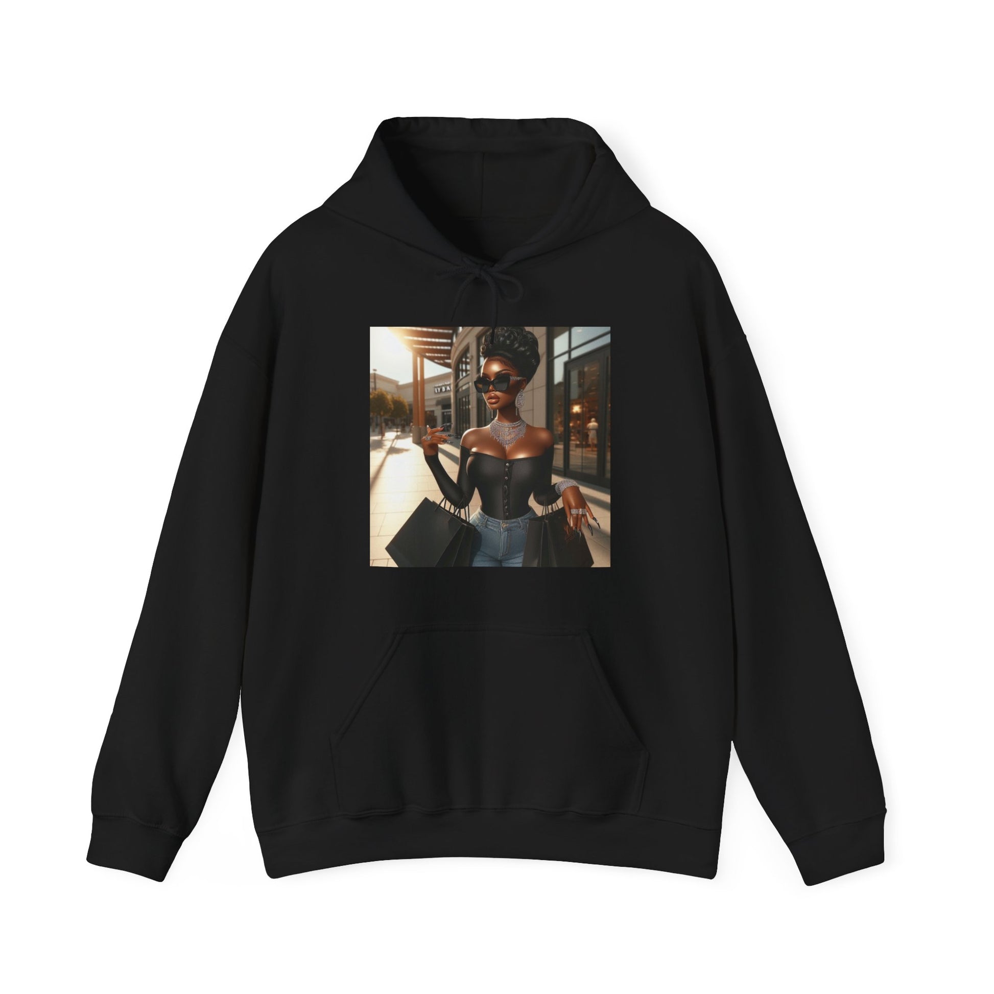 Let's Shop Hoodie Hoodie Printify Black S