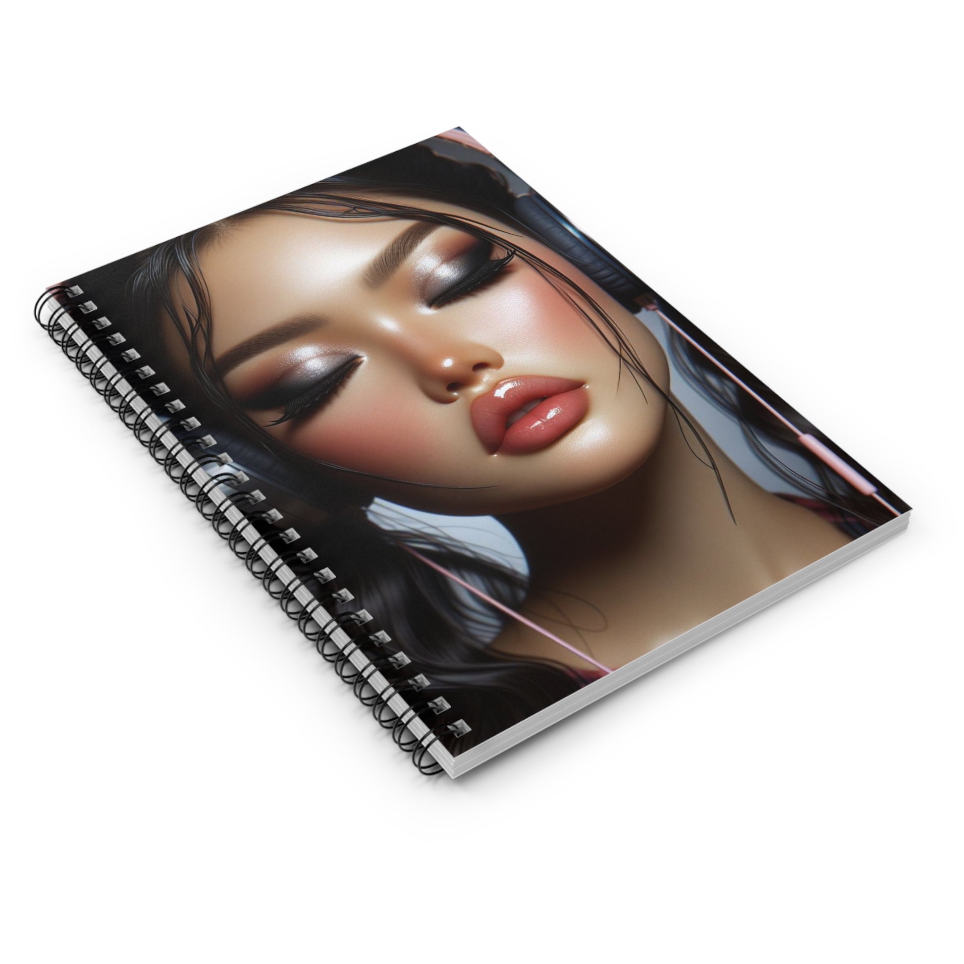 Music Vibes Spiral Notebook Paper products Printify