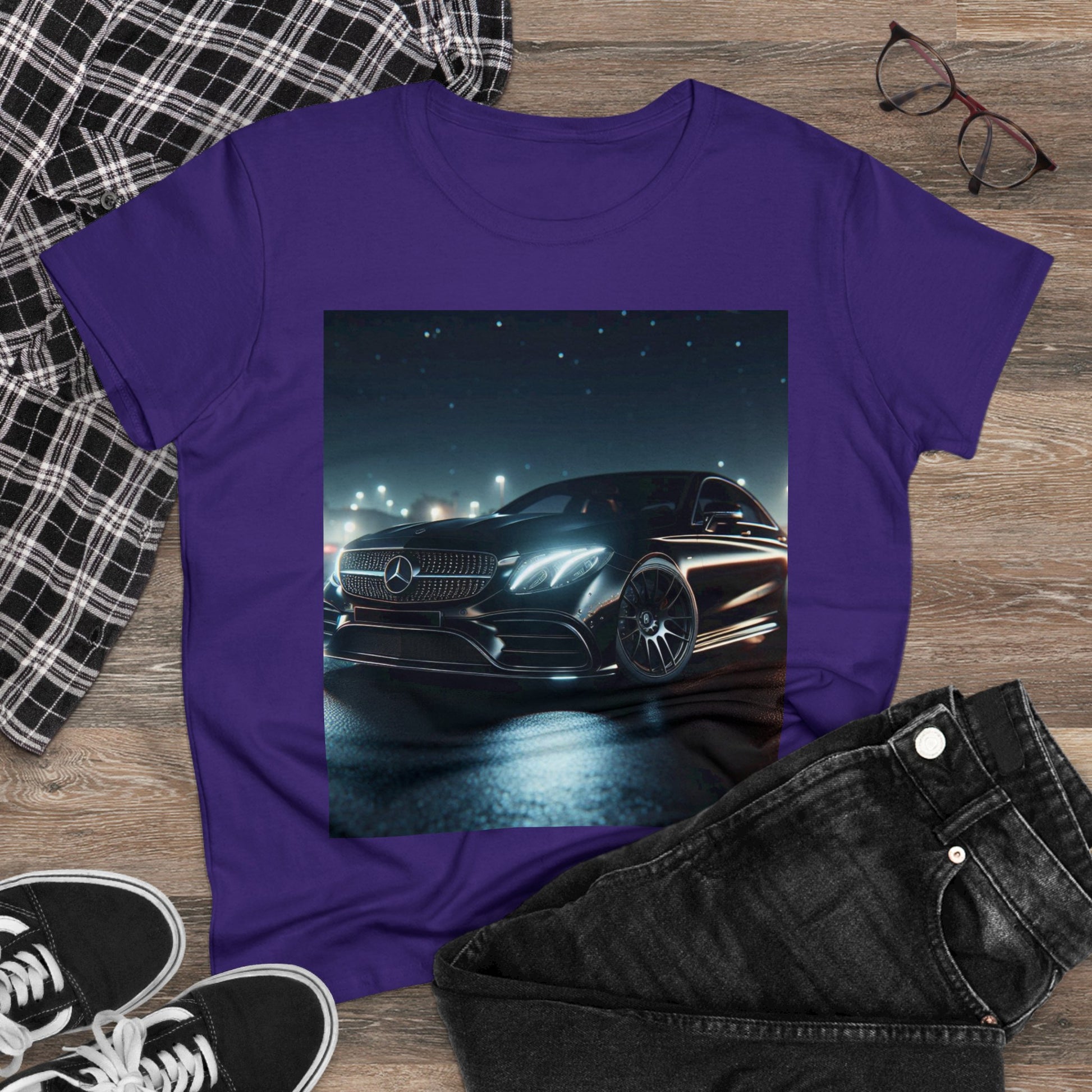 Black Mercedes T-Shirt T-Shirt Printify