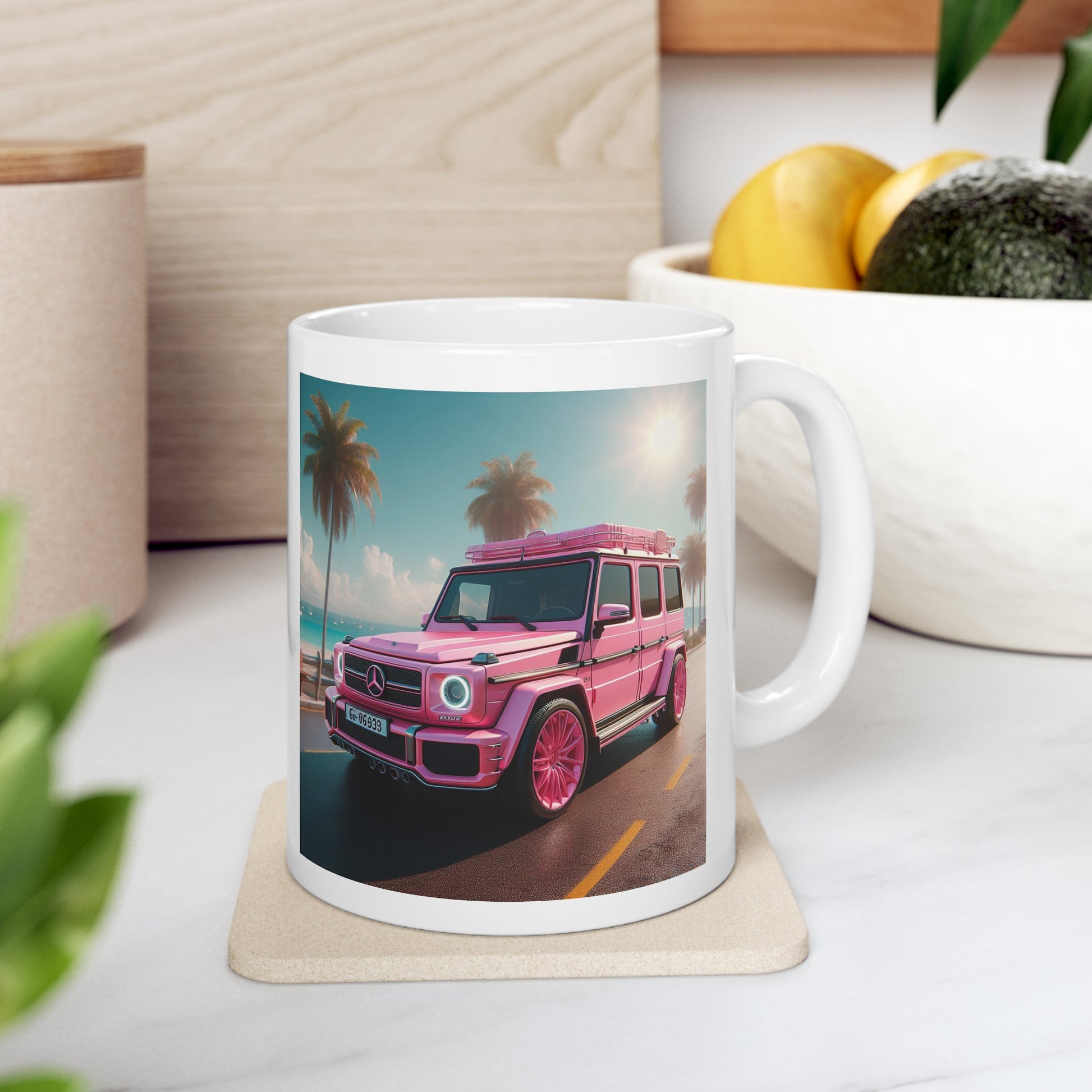 Pink G-Wagon Mug Mug Printify