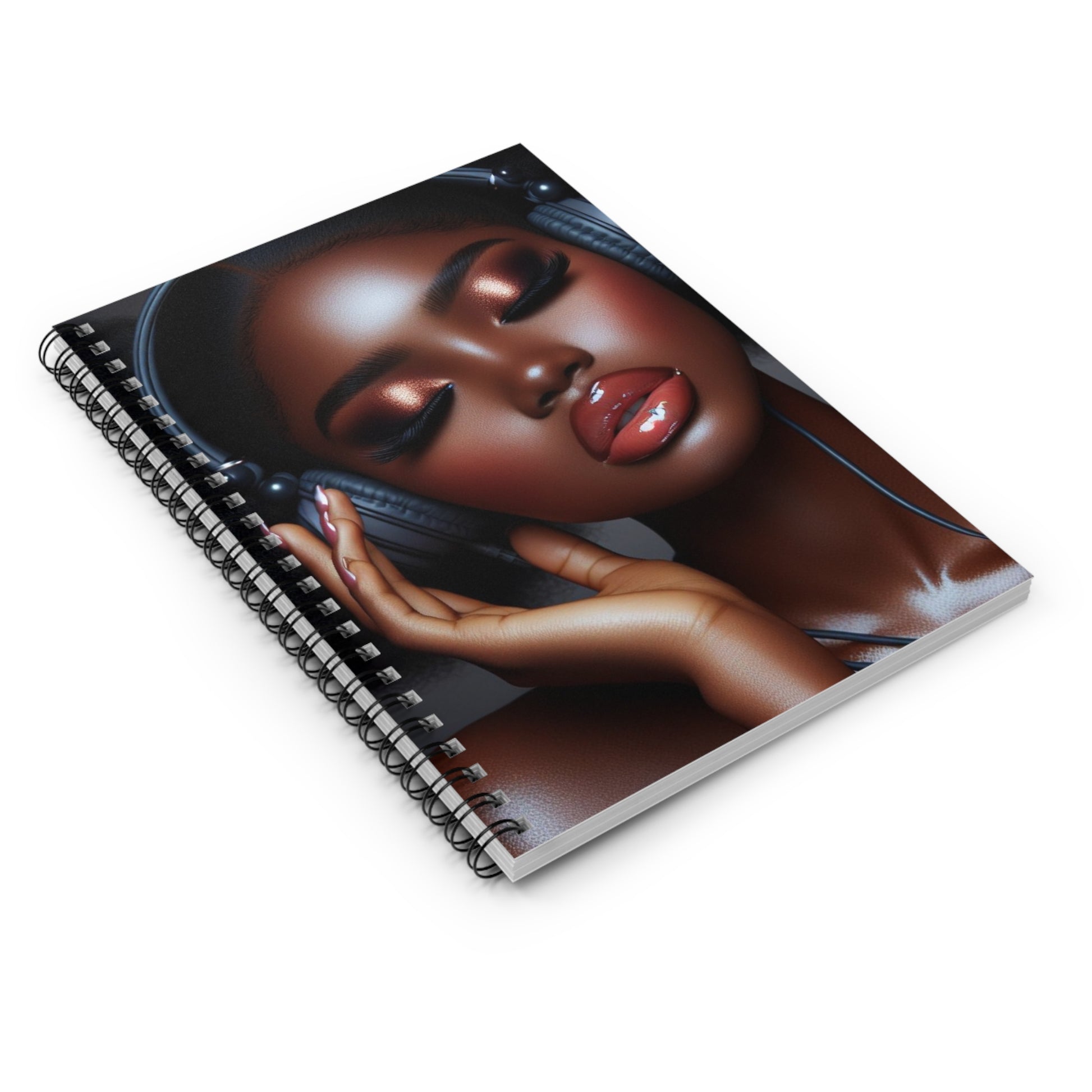 Music Vibes Spiral Notebook Paper products Printify