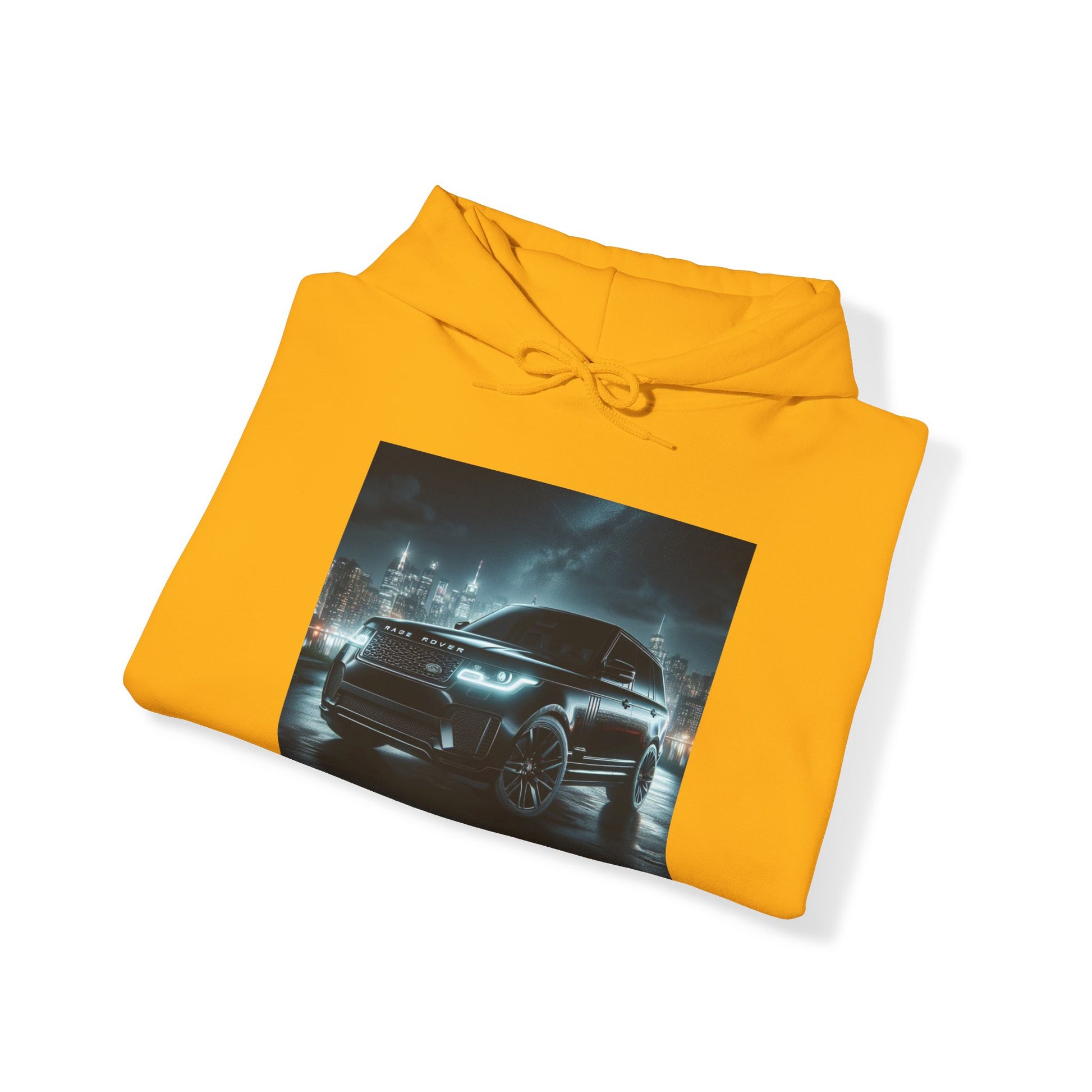 Black Range Rover Hoodie Hoodie Printify