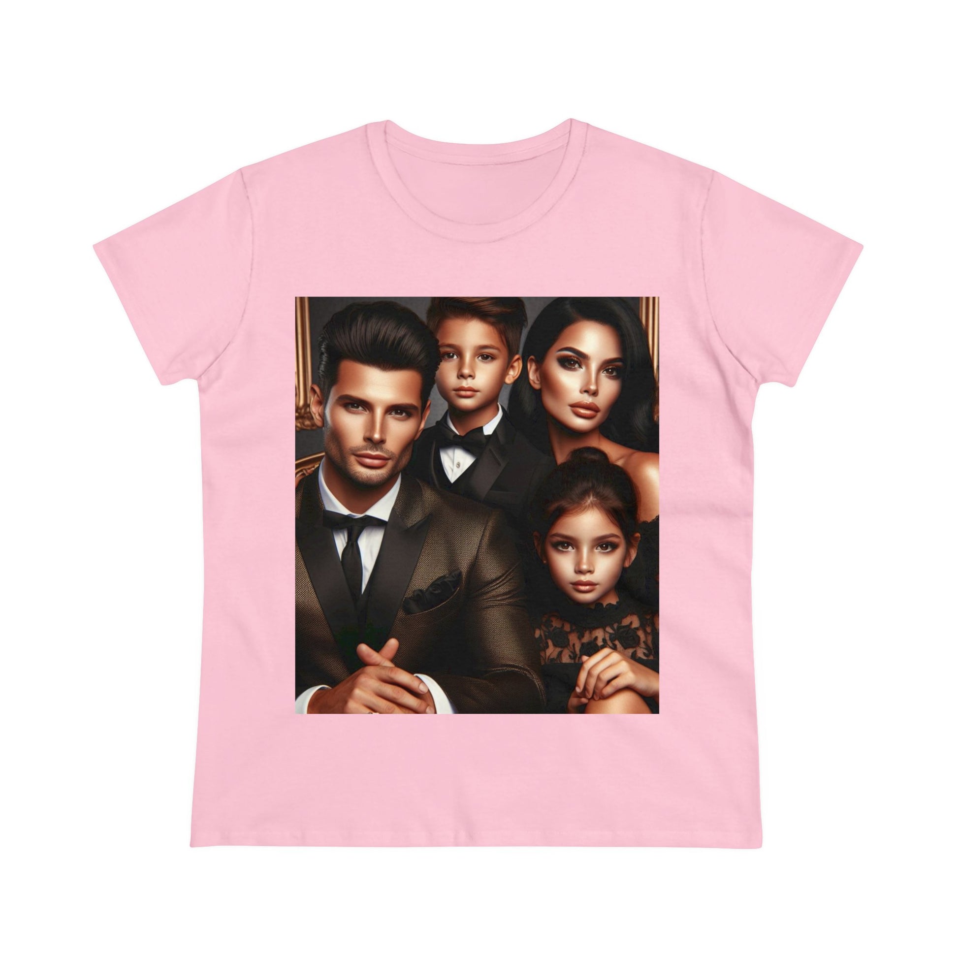 Family Portrait T-Shirt T-Shirt Printify Light Pink S