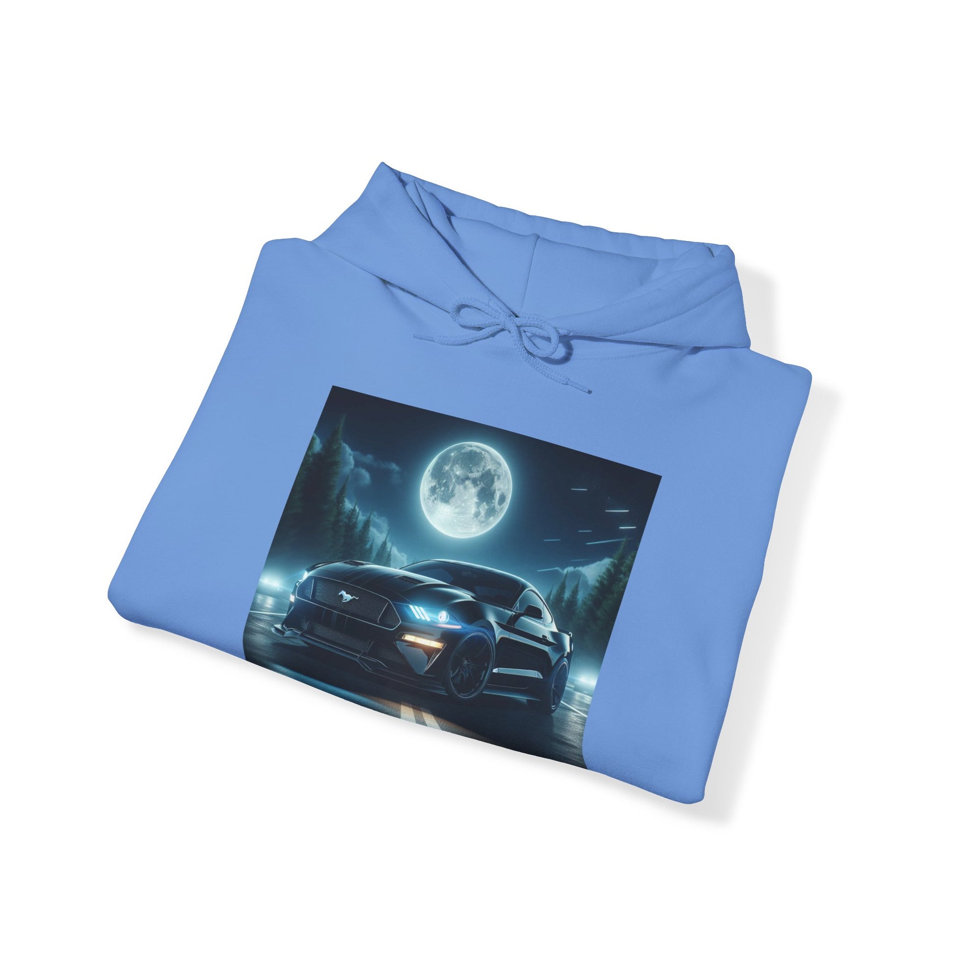 Black Mustang Hoodie Hoodie Printify