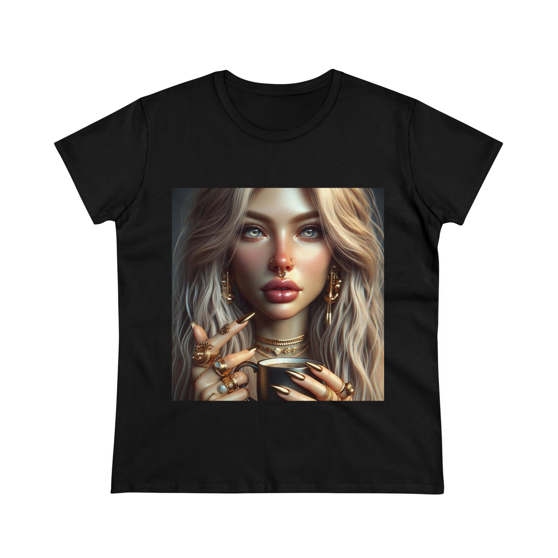 Elevated Coffee T-Shirt T-Shirt Printify Black S