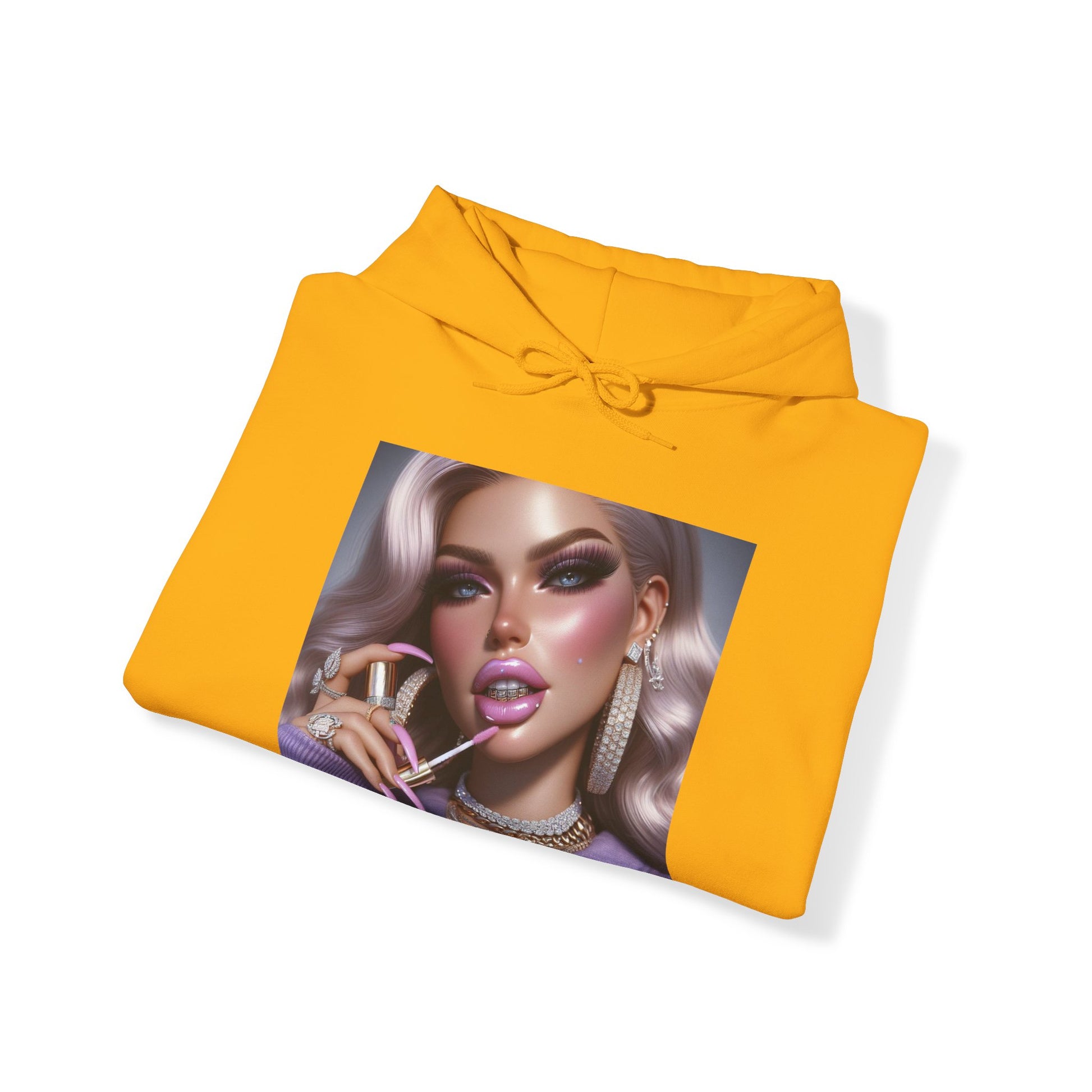 Gloss Up Hoodie Hoodie Printify