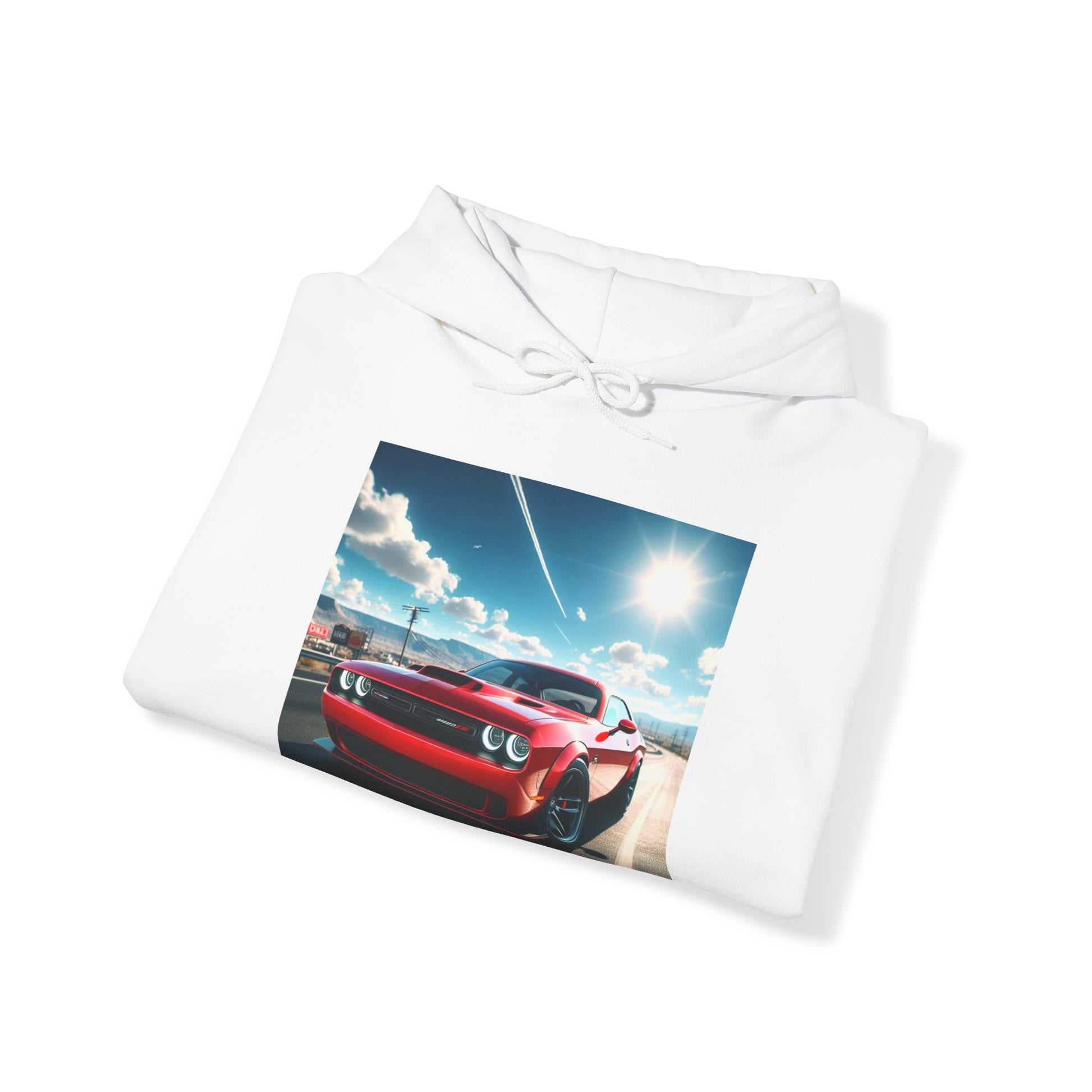 Red Challenger Hoodie Hoodie Printify