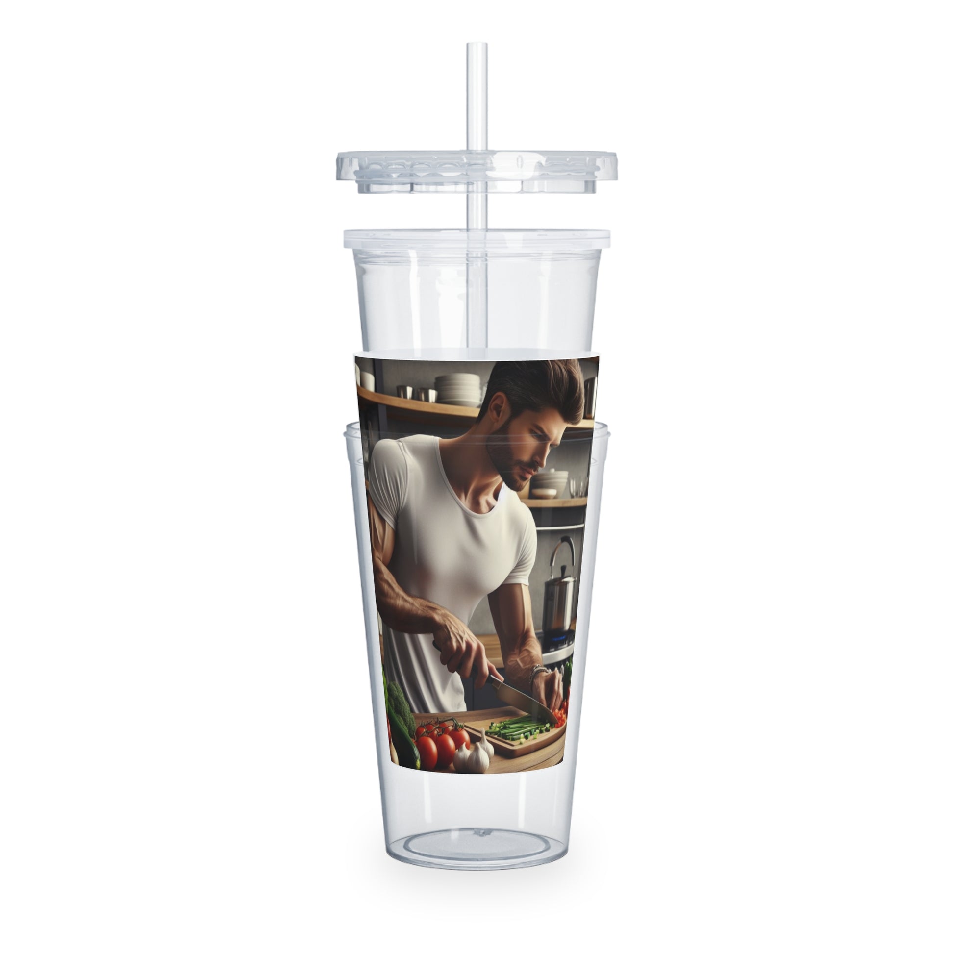 Dinner Time Tumbler with Straw Mug Printify