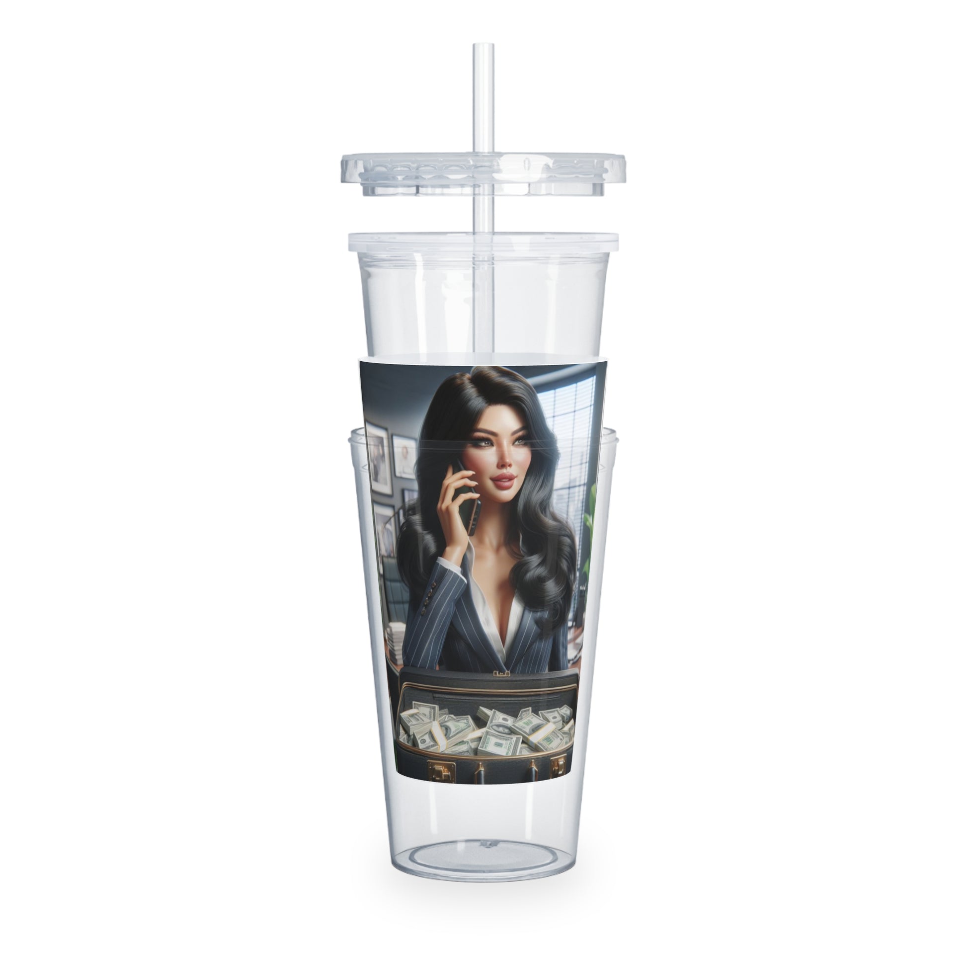 Business Deal Tumbler with Straw Mug Printify