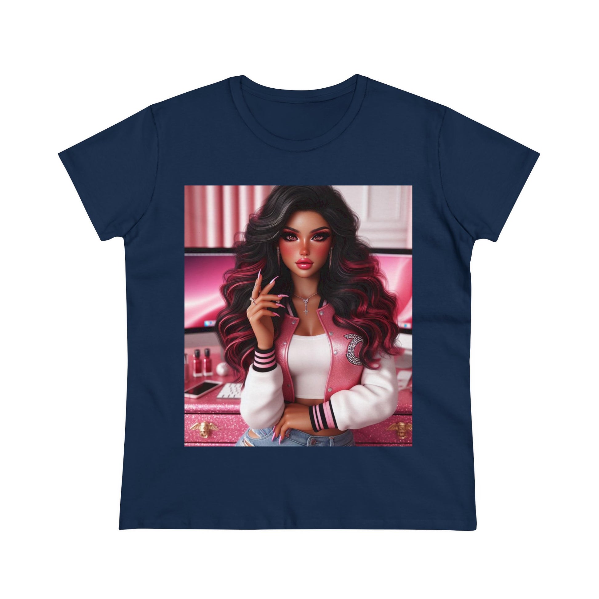 Pink Everything T-Shirt T-Shirt Printify Navy S