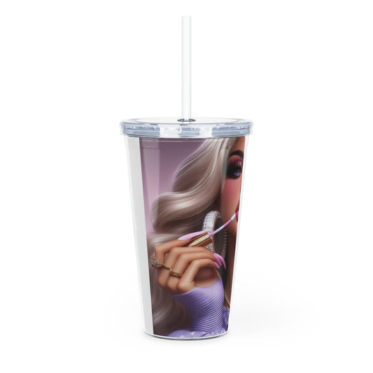 Gloss Up Tumbler with Straw Mug Printify