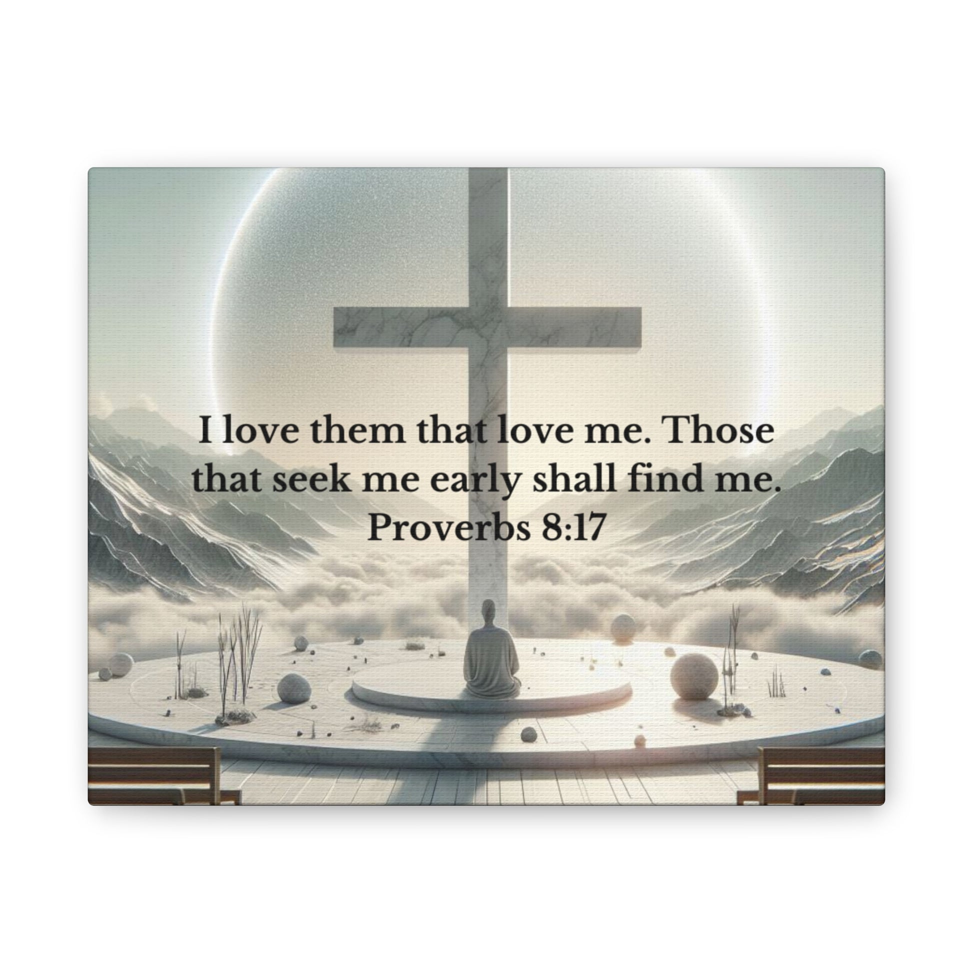Proverbs 8:17 Canvas Canvas Printify