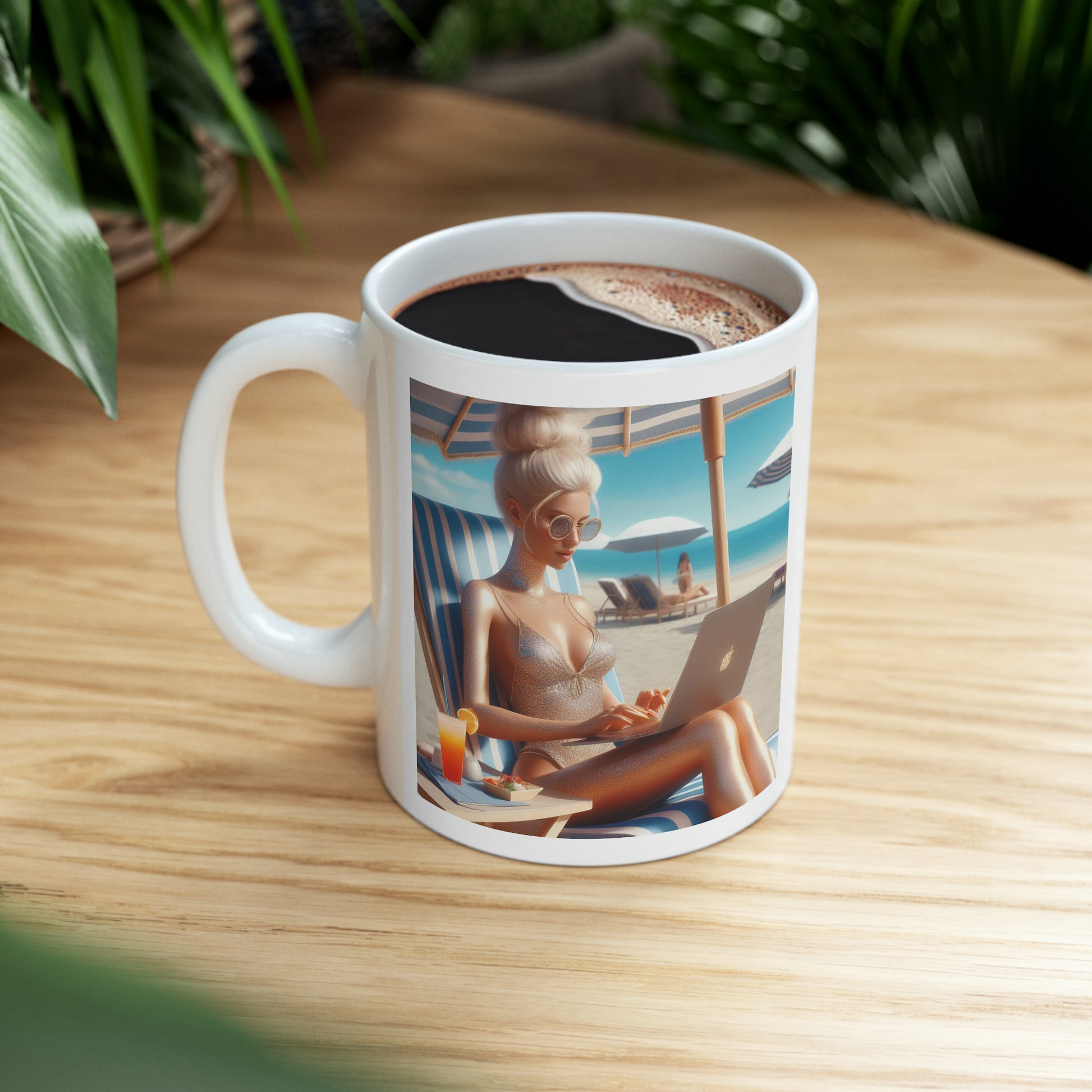Work Day at the Beach Mug Mug Printify