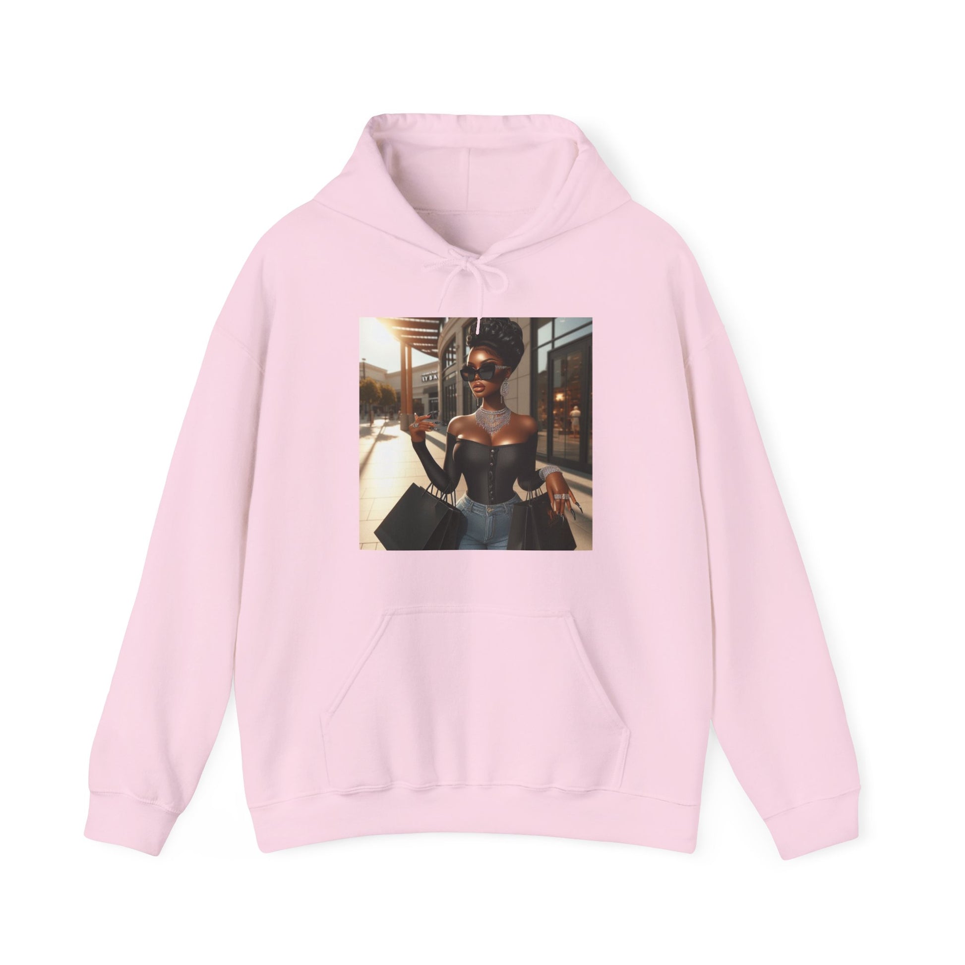 Let's Shop Hoodie Hoodie Printify Light Pink S