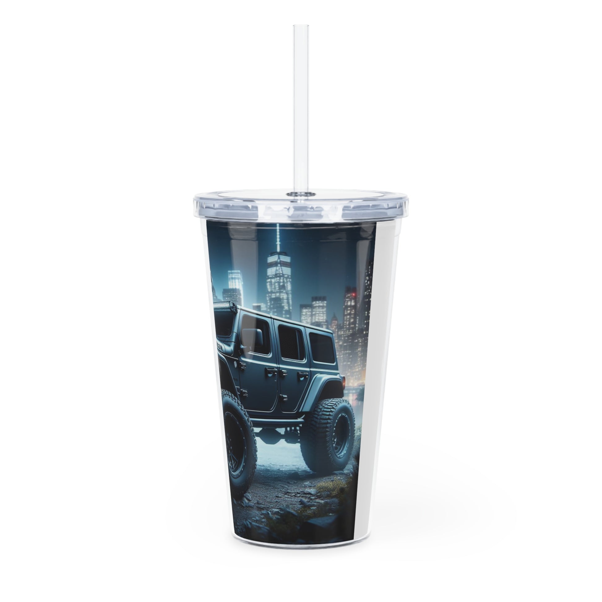 Gray Rubicon Tumbler with Straw Mug Printify