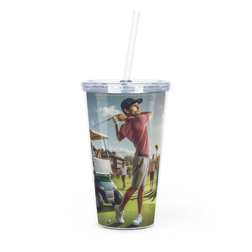 Golf Tournament Tumbler with Straw Mug Printify 20oz Transparent