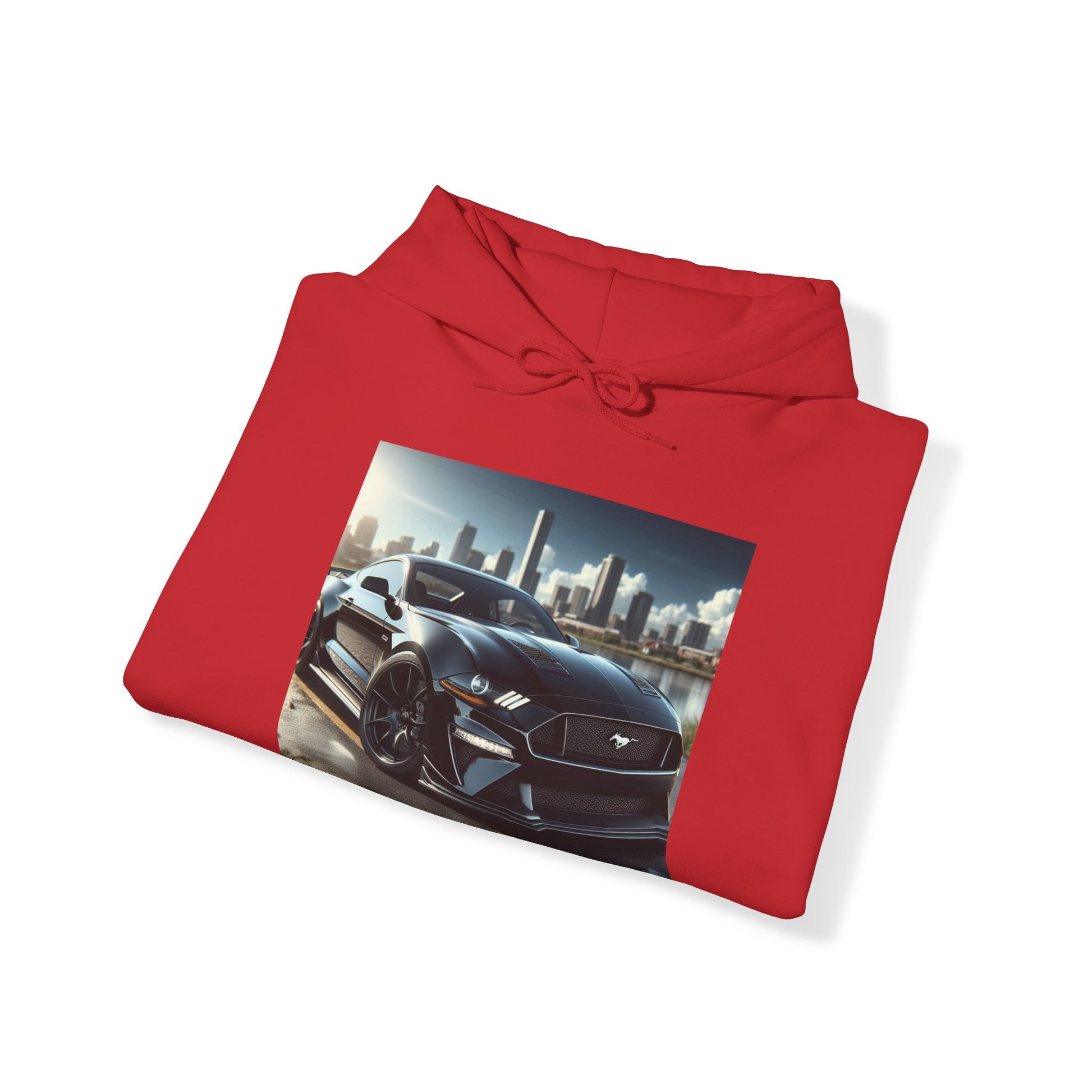 Black Mustang Hoodie Hoodie Printify