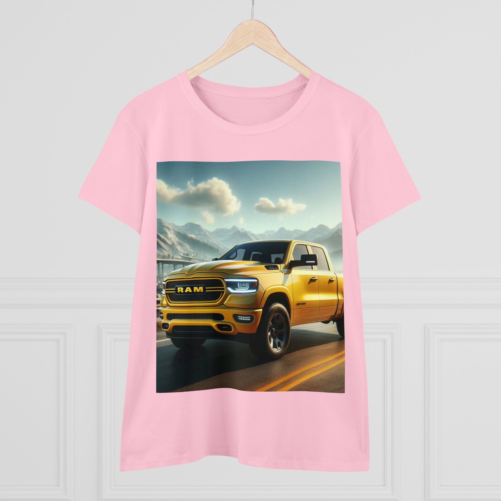Yellow Dodge Ram T-Shirt T-Shirt Printify