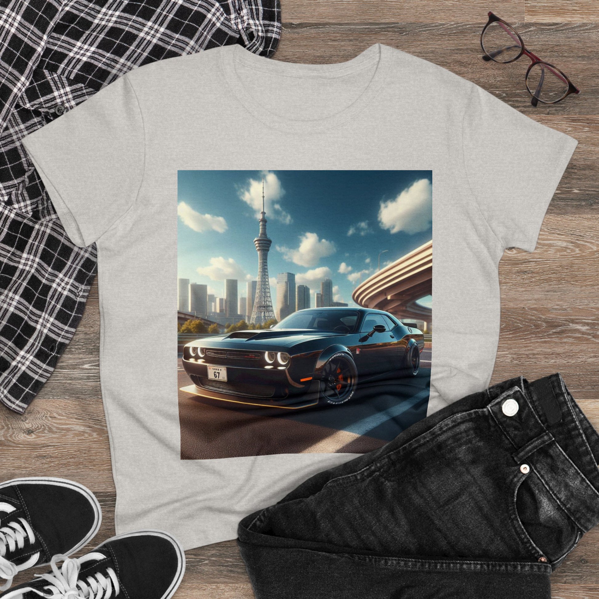 Black Challenger T-Shirt T-Shirt Printify