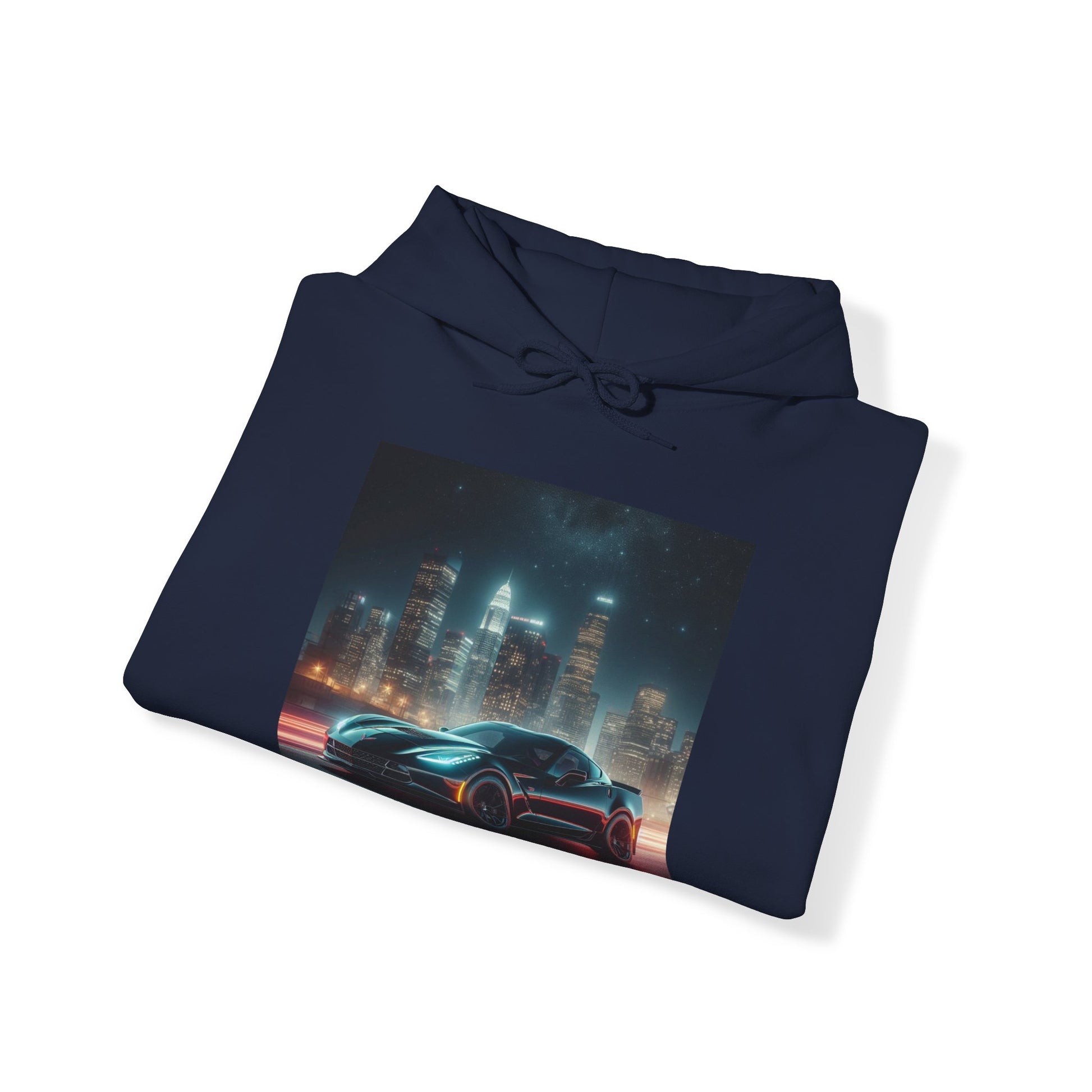 Black Corvette Hoodie Hoodie Printify