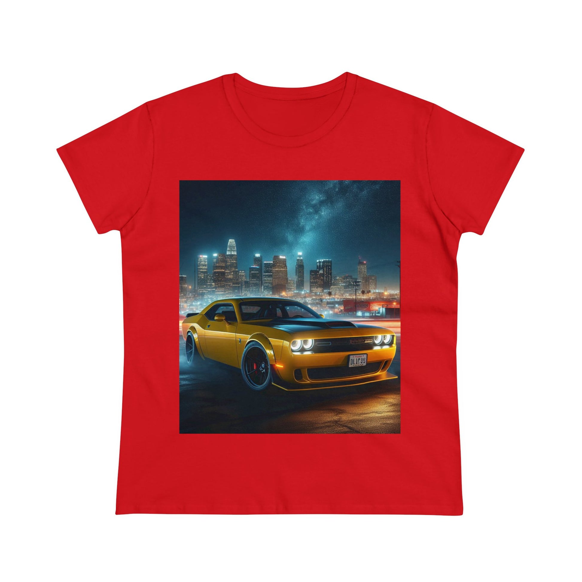 Yellow Challenger T-Shirt T-Shirt Printify Red S