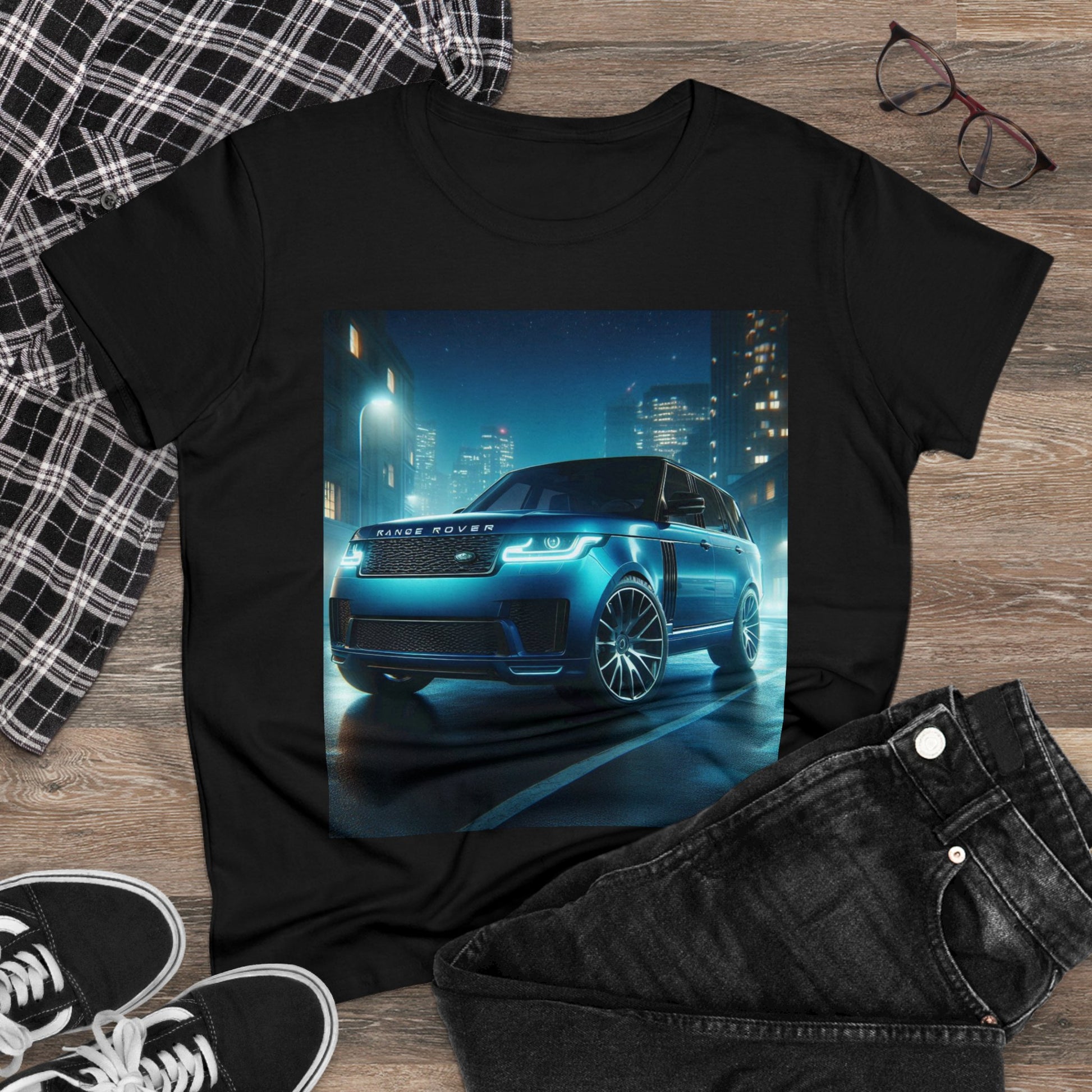 Blue Range Rover T-Shirt T-Shirt Printify