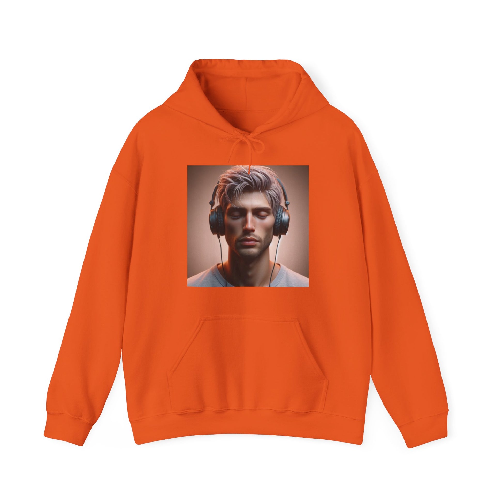 Music Vibes Hoodie Hoodie Printify Orange S
