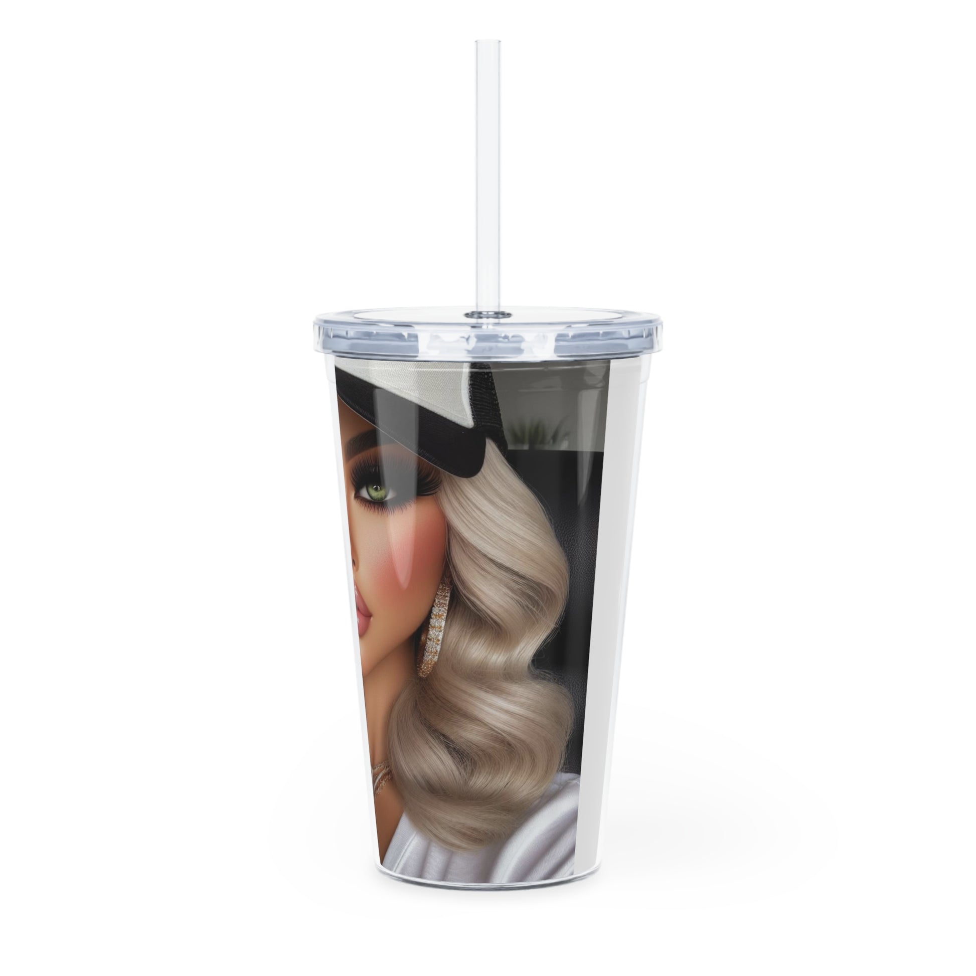 Big Money Tumbler with Straw Mug Printify