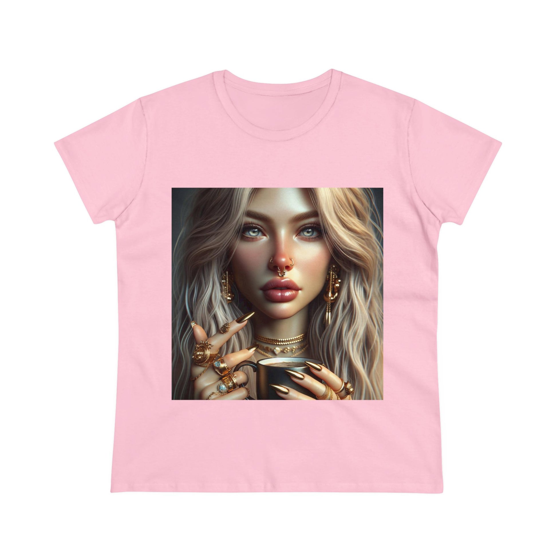 Elevated Coffee T-Shirt T-Shirt Printify Light Pink S
