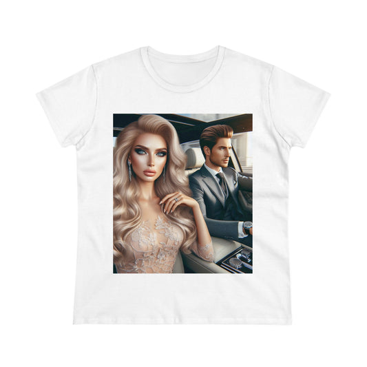 Elegant Drive T-Shirt T-Shirt Printify White S