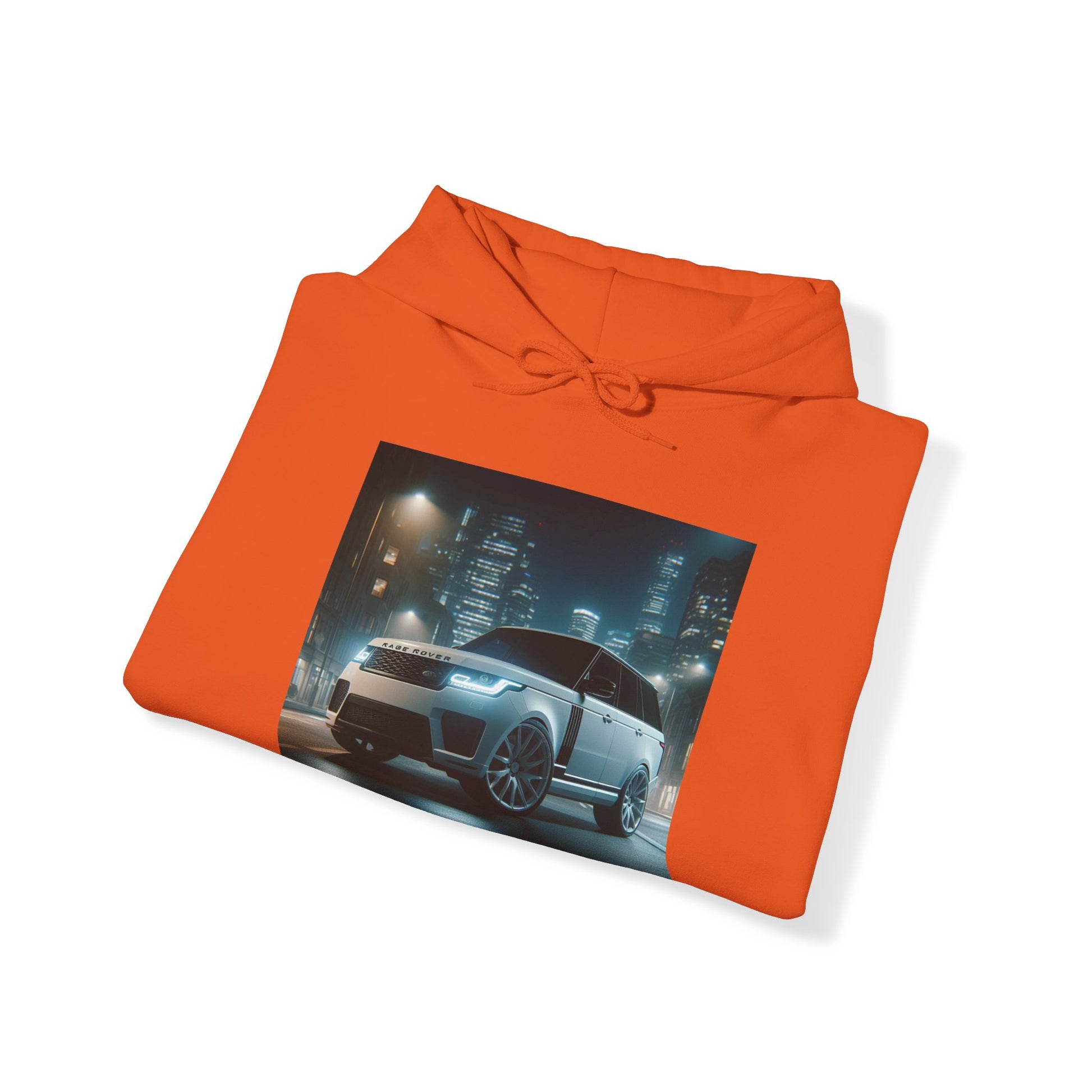 White Range Rover Hoodie Hoodie Printify