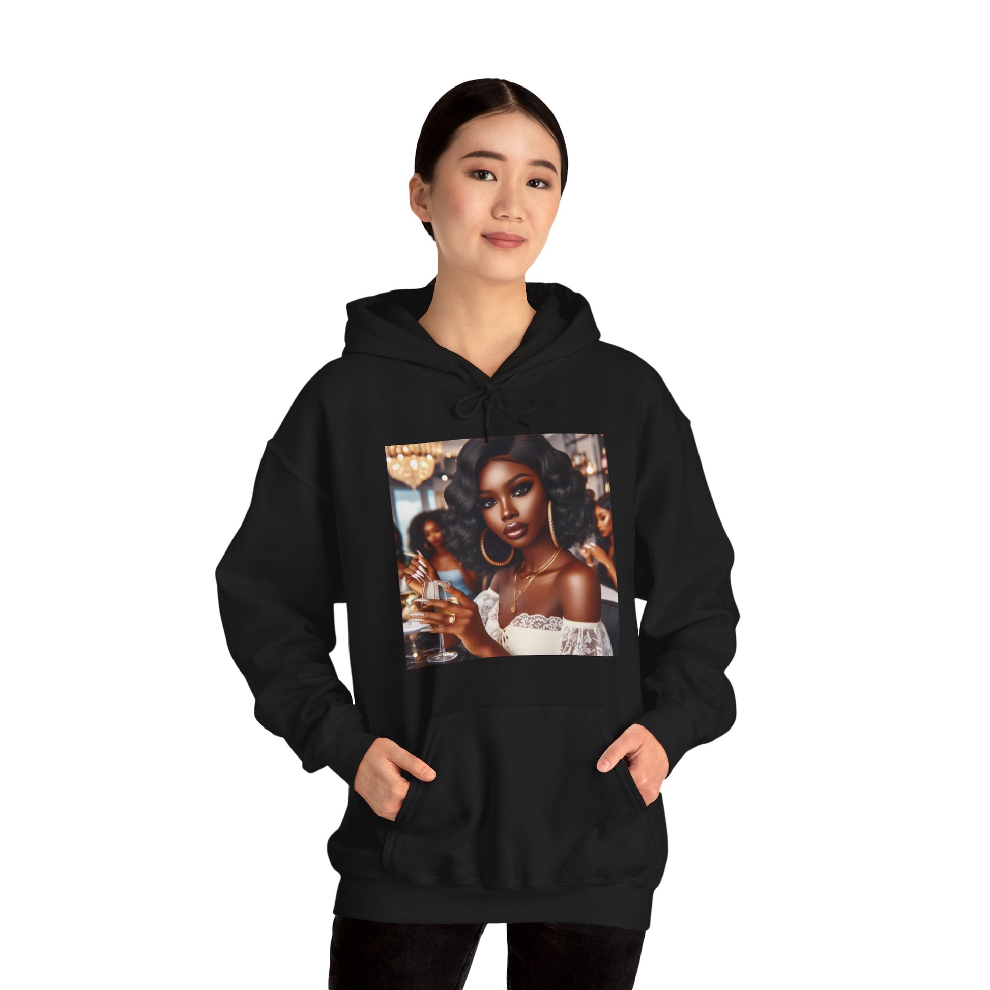 Wine Down Hoodie Hoodie Printify