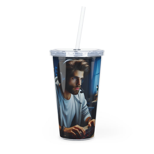 Game Time Tumbler with Straw Mug Printify 20oz Transparent