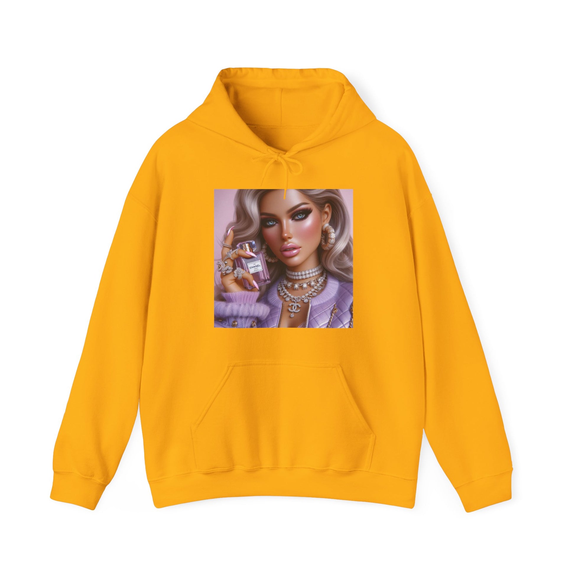Chanel Please Hoodie Hoodie Printify Gold S