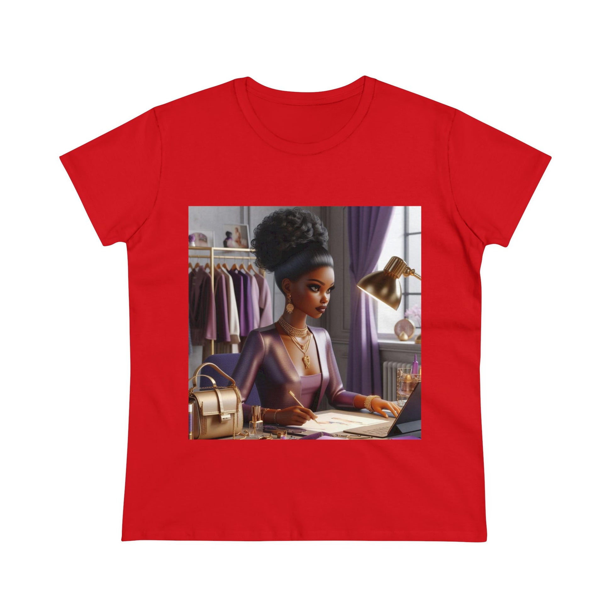 Fashion and Beauty T-Shirt T-Shirt Printify Red S