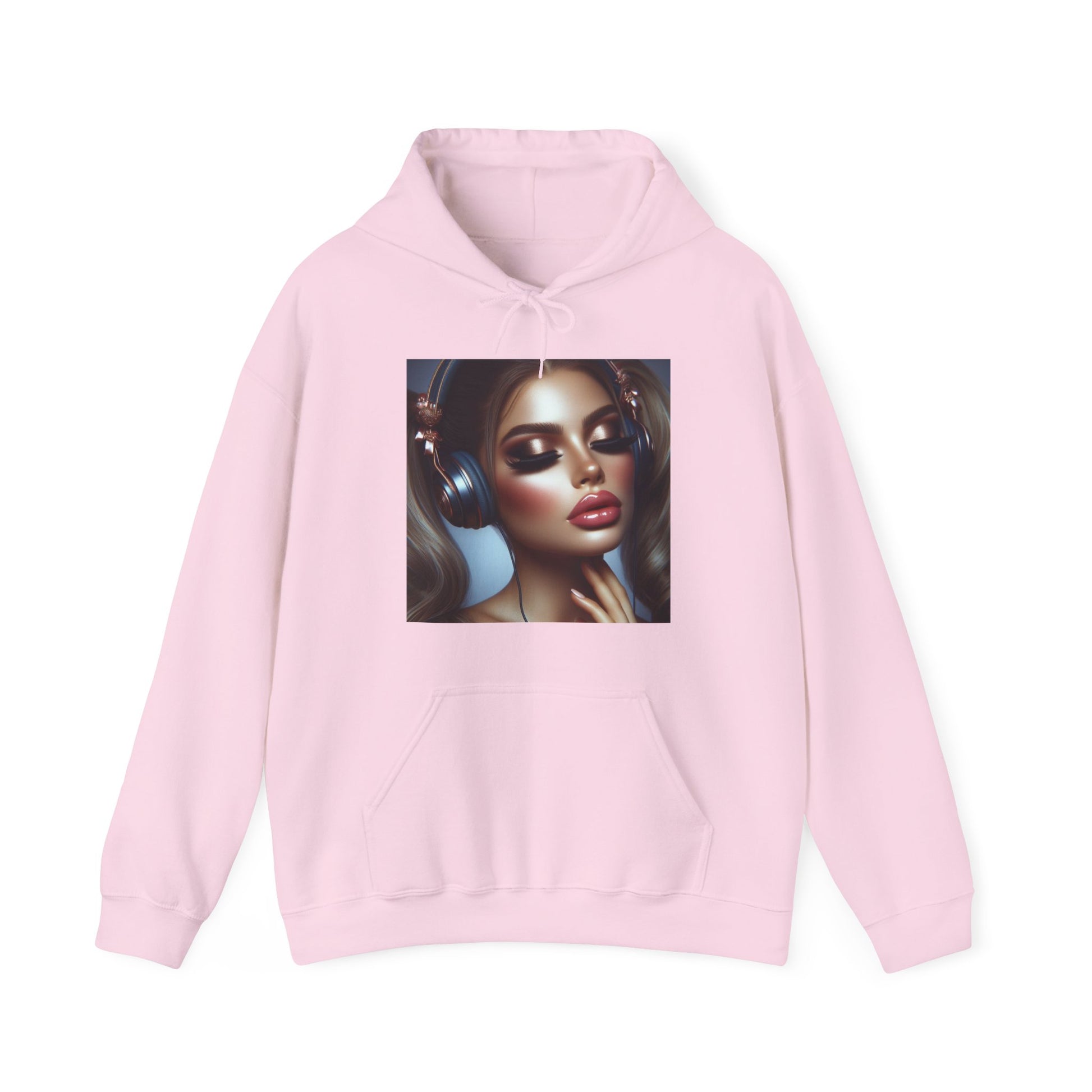Music Vibes Hoodie Hoodie Printify Light Pink S