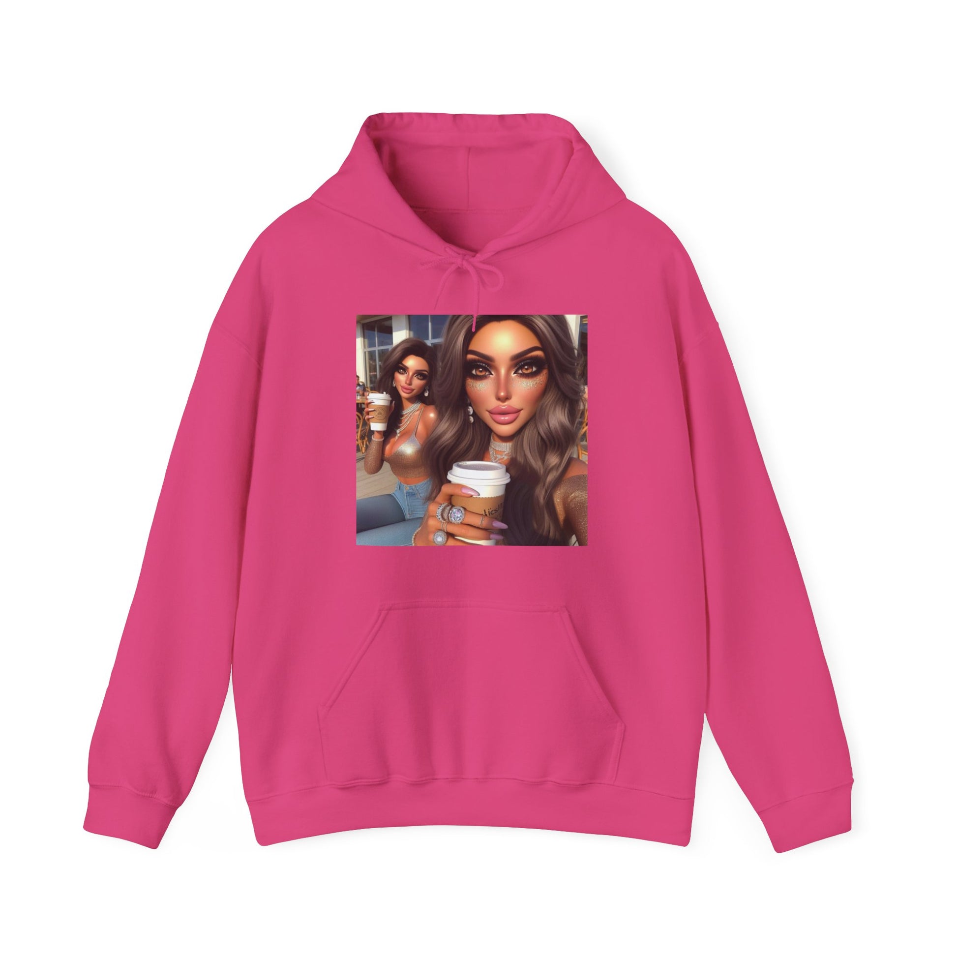Coffee Baddies Hoodie Hoodie Printify Heliconia S