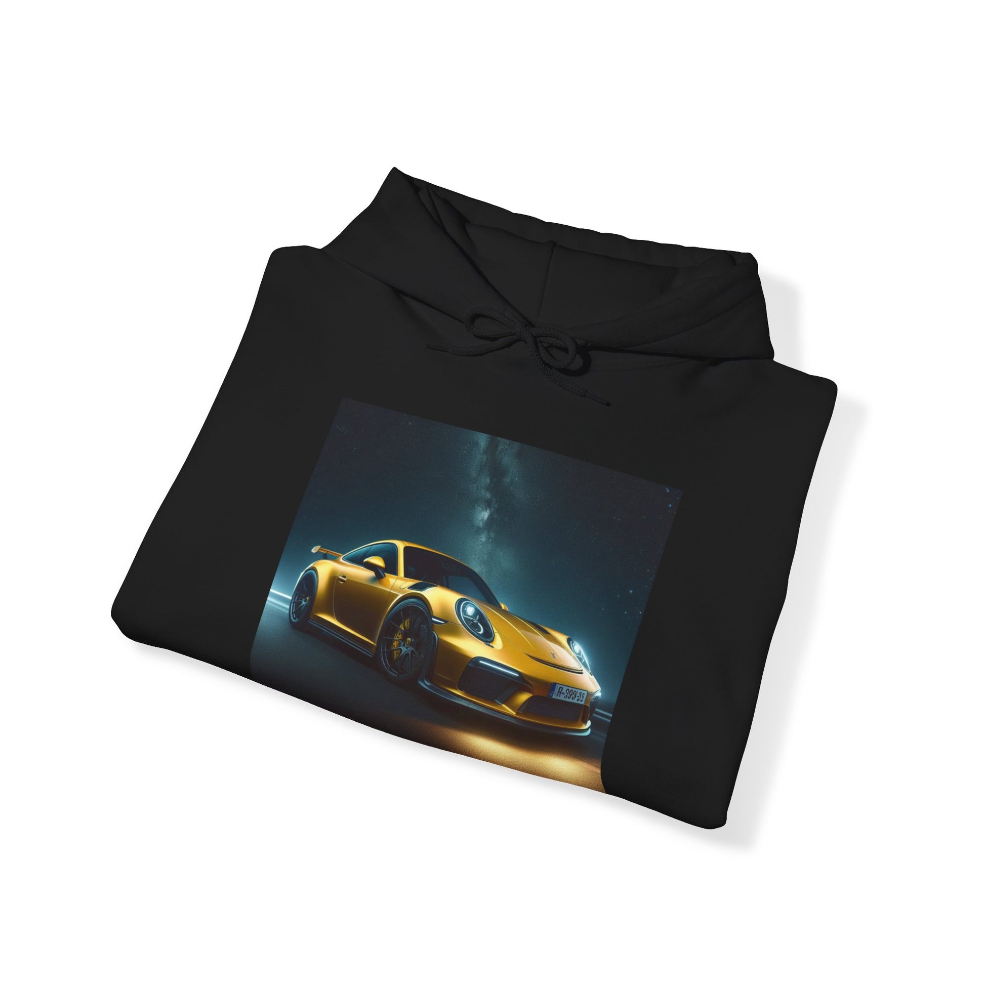 Yellow Porsche Hoodie Hoodie Printify
