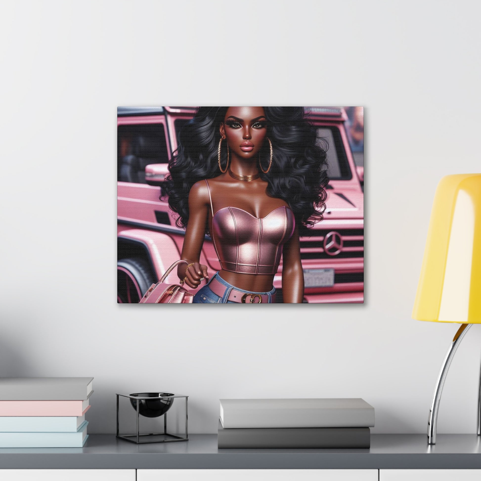 Pink Luxury Canvas Canvas Printify 20″ x 16″ (Horizontal) 0.75''