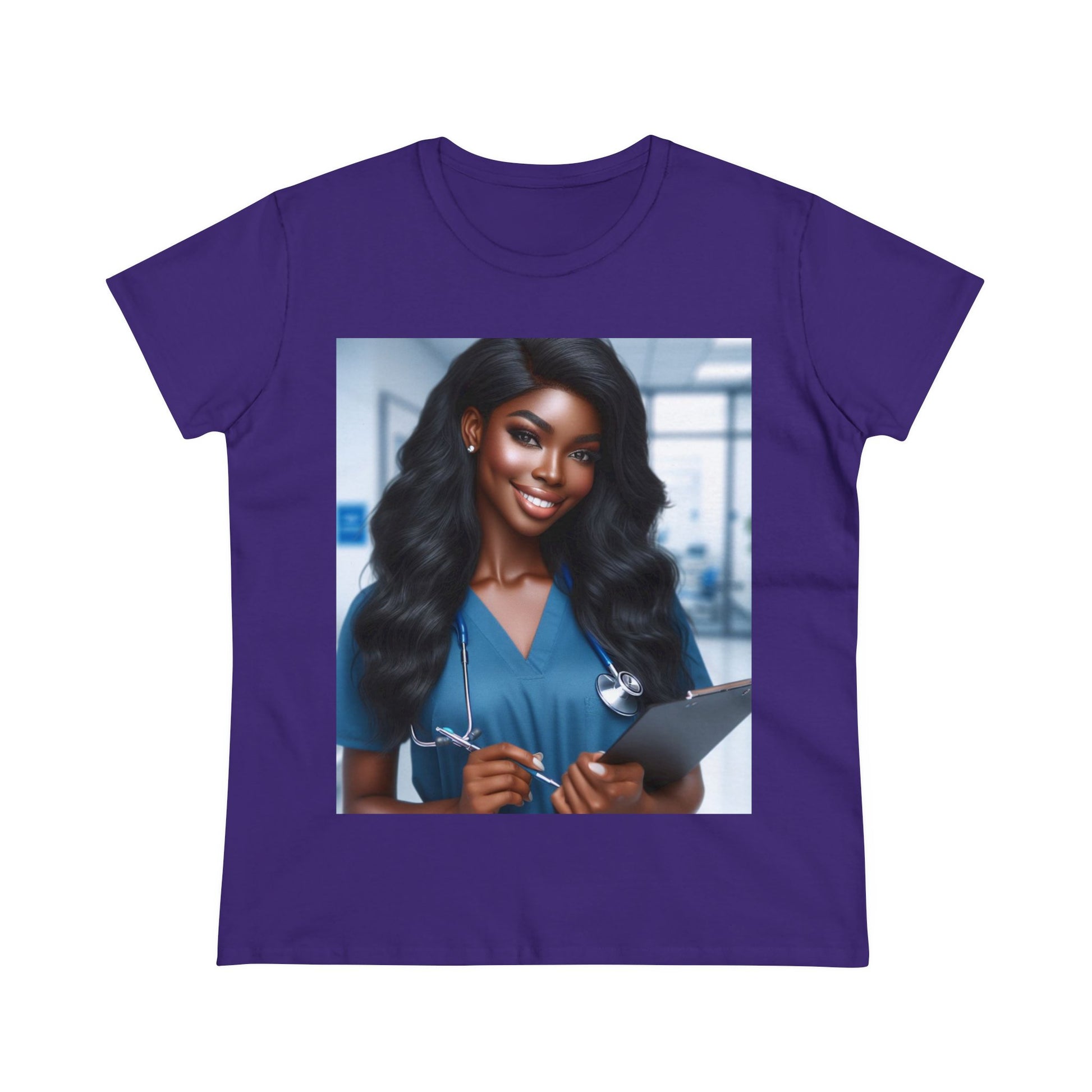 Your Favorite Nurse T-Shirt T-Shirt Printify Purple S