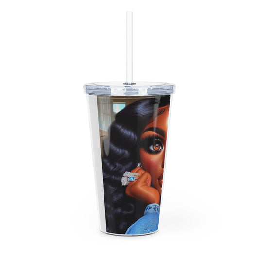 Coffee Break Tumbler with Straw Mug Printify
