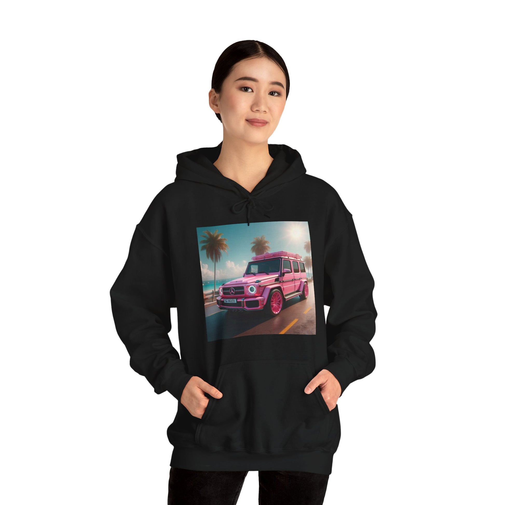 Pink G-Wagon Hoodie Hoodie Printify