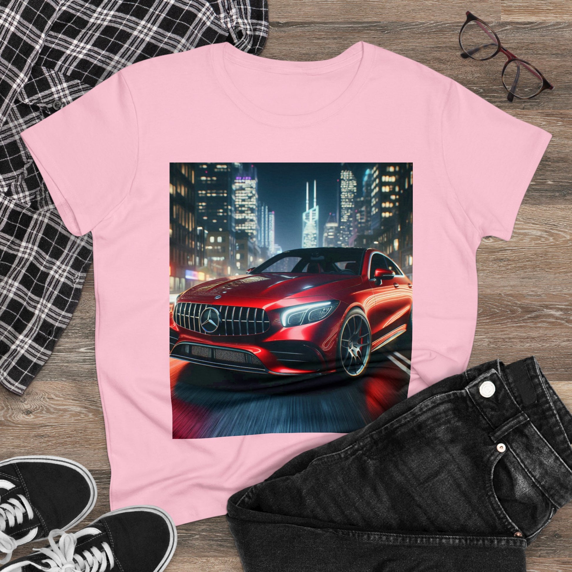 Red Mercedes T-Shirt T-Shirt Printify