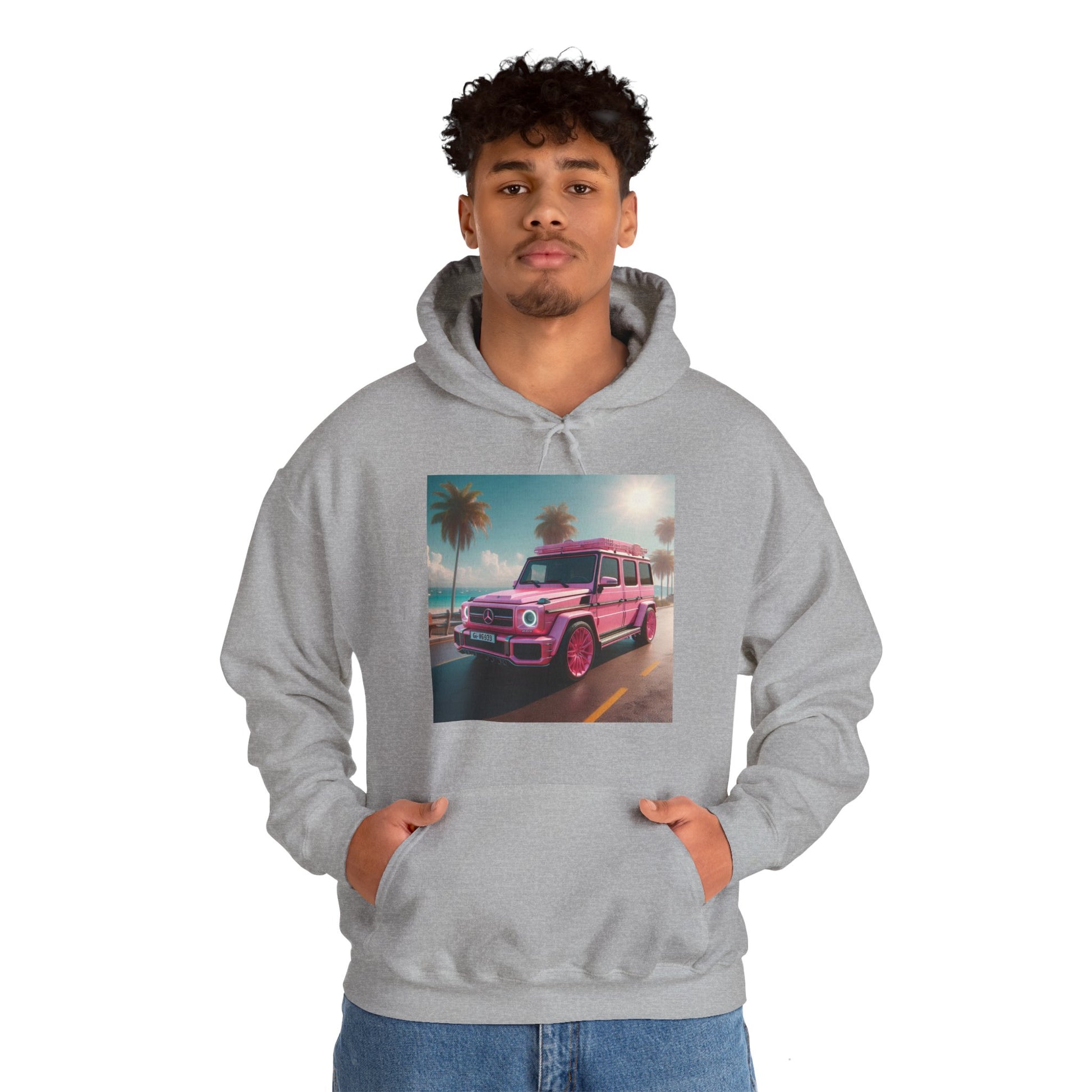 Pink G-Wagon Hoodie Hoodie Printify