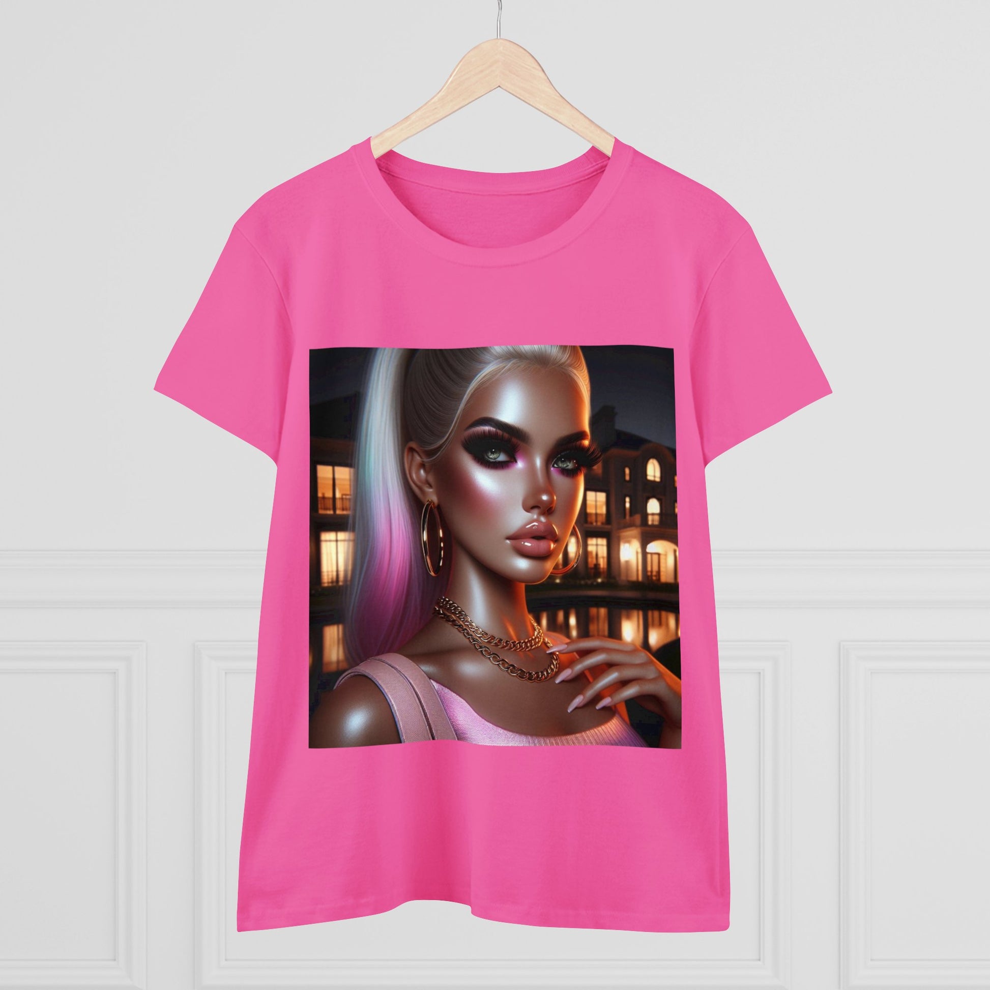 Pink at Night T-Shirt T-Shirt Printify