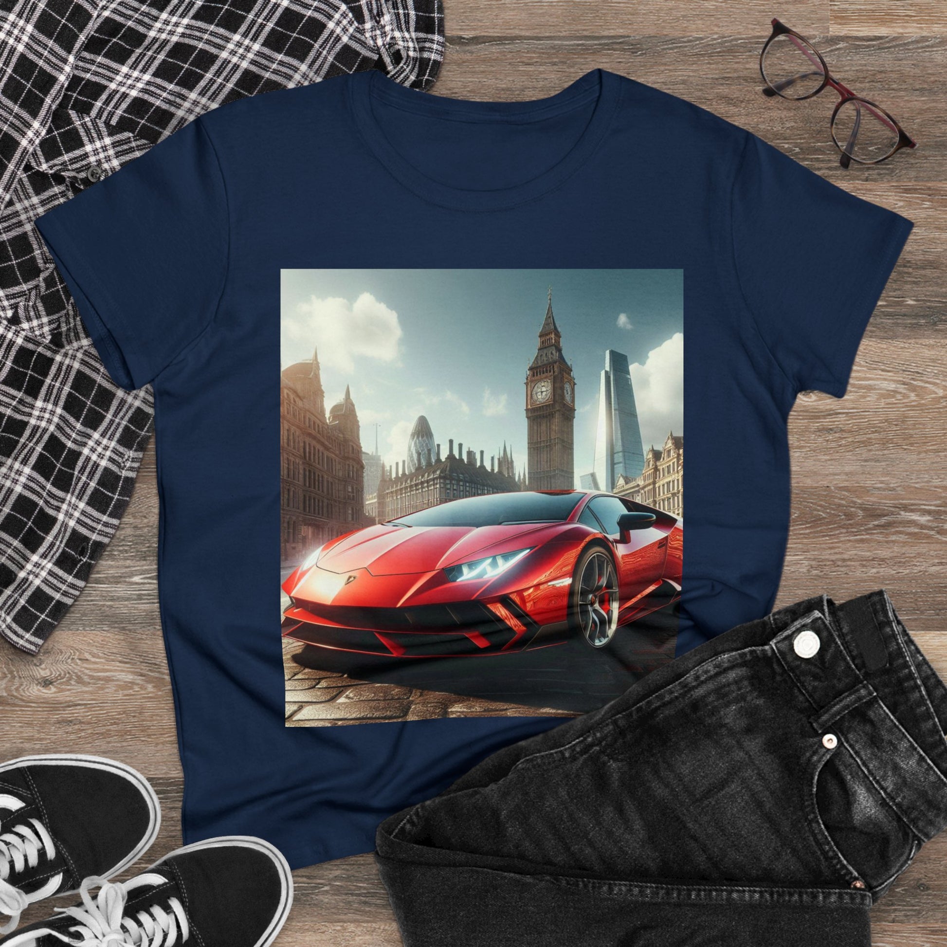 Red Lamborghini T-Shirt T-Shirt Printify